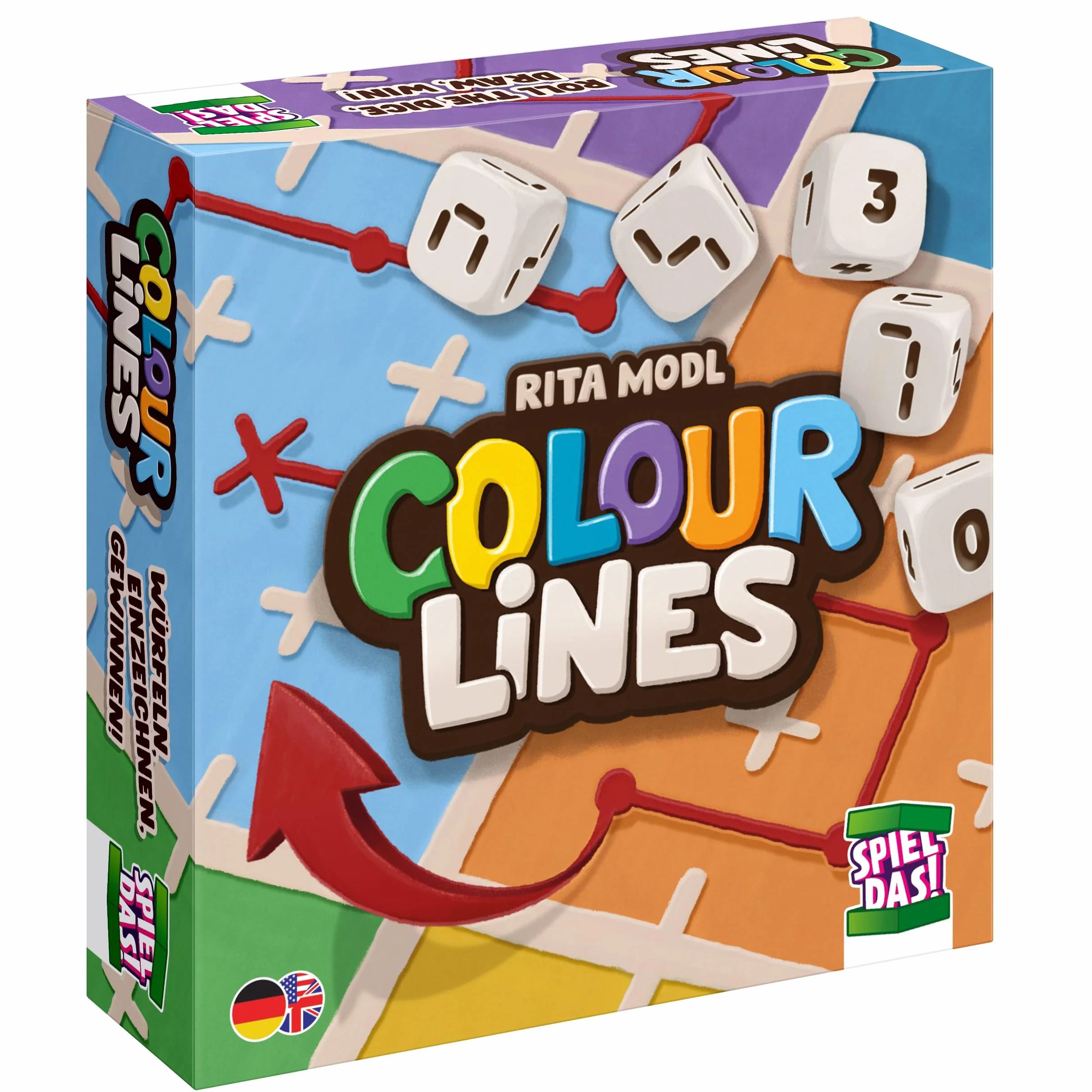 Colour Lines, Multicolore, CL00001: Gioco da Tavolo, 1-5 Giocatori, Età: 8+, Include Due Liste di Gioco e Modalità Solitaria