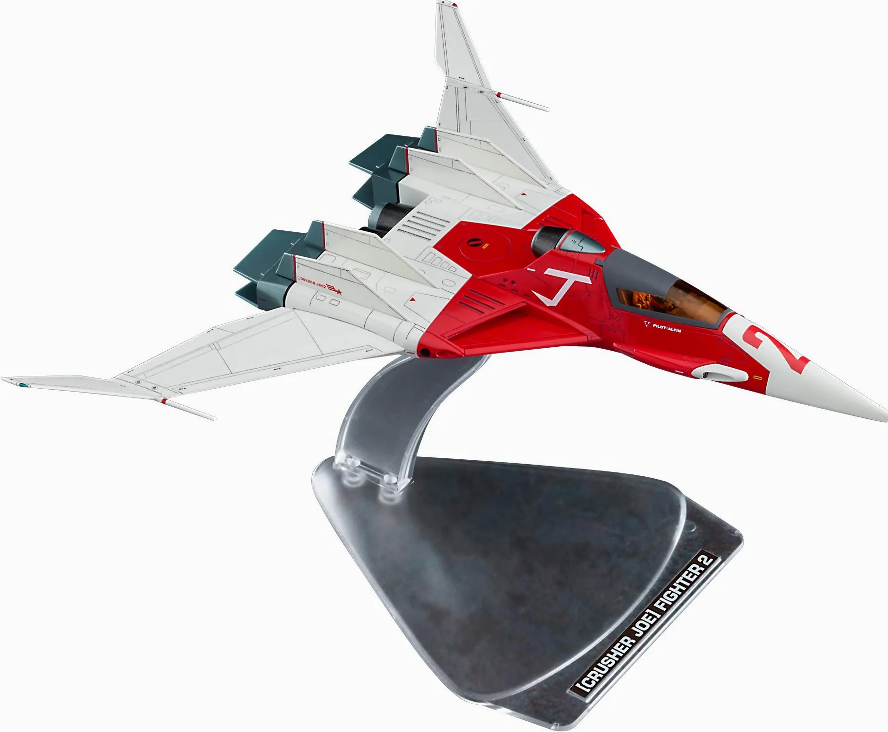 Hasegawa 064775 - Modellino Crusher Joe fighter 2, scala 1:72