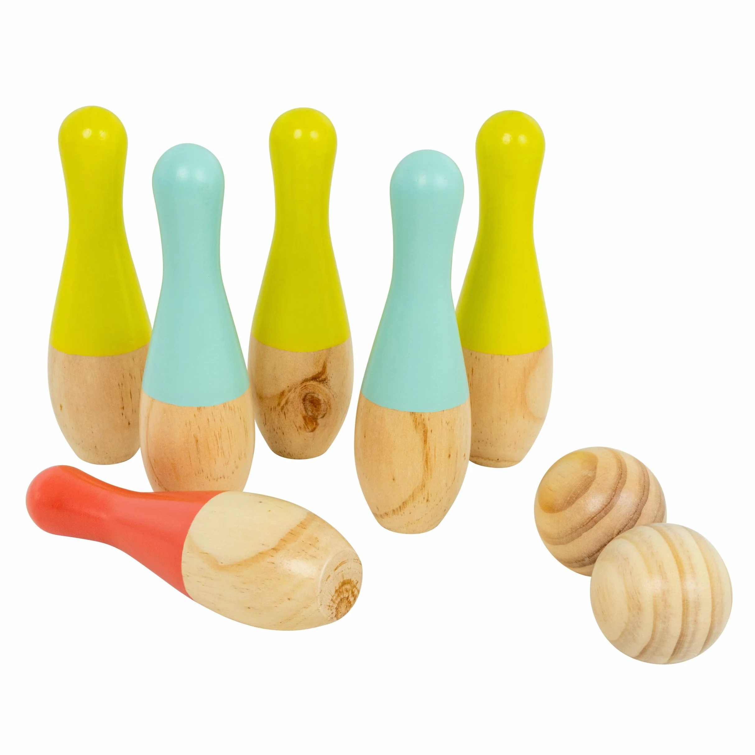 TP Toys FSC - Gioco di Birilli in Legno, da 3 Anni, Gioco di indirizzi all'aperto per Bambini e Famiglie, attività giocosa, attività all'aperto – Perfetto per Giardino e momenti amichevoli
