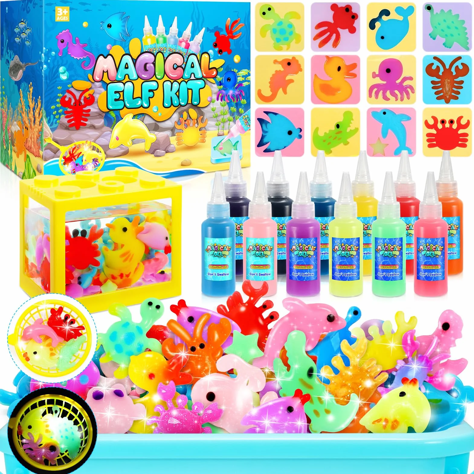 Gel Magico per Creare Folletti d'Acqua Giocattolo Bambini 5-9 Anni Regalo Bambina Giochi da Spiaggia Giardino