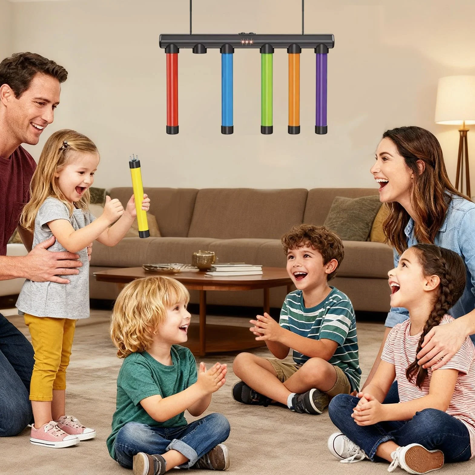 Gioco di riflesso: 3 mazze da allenamento di reazione di velocità, gioco di cattura con telecomando, giochi interattivi di coordinazione, per in famiglia