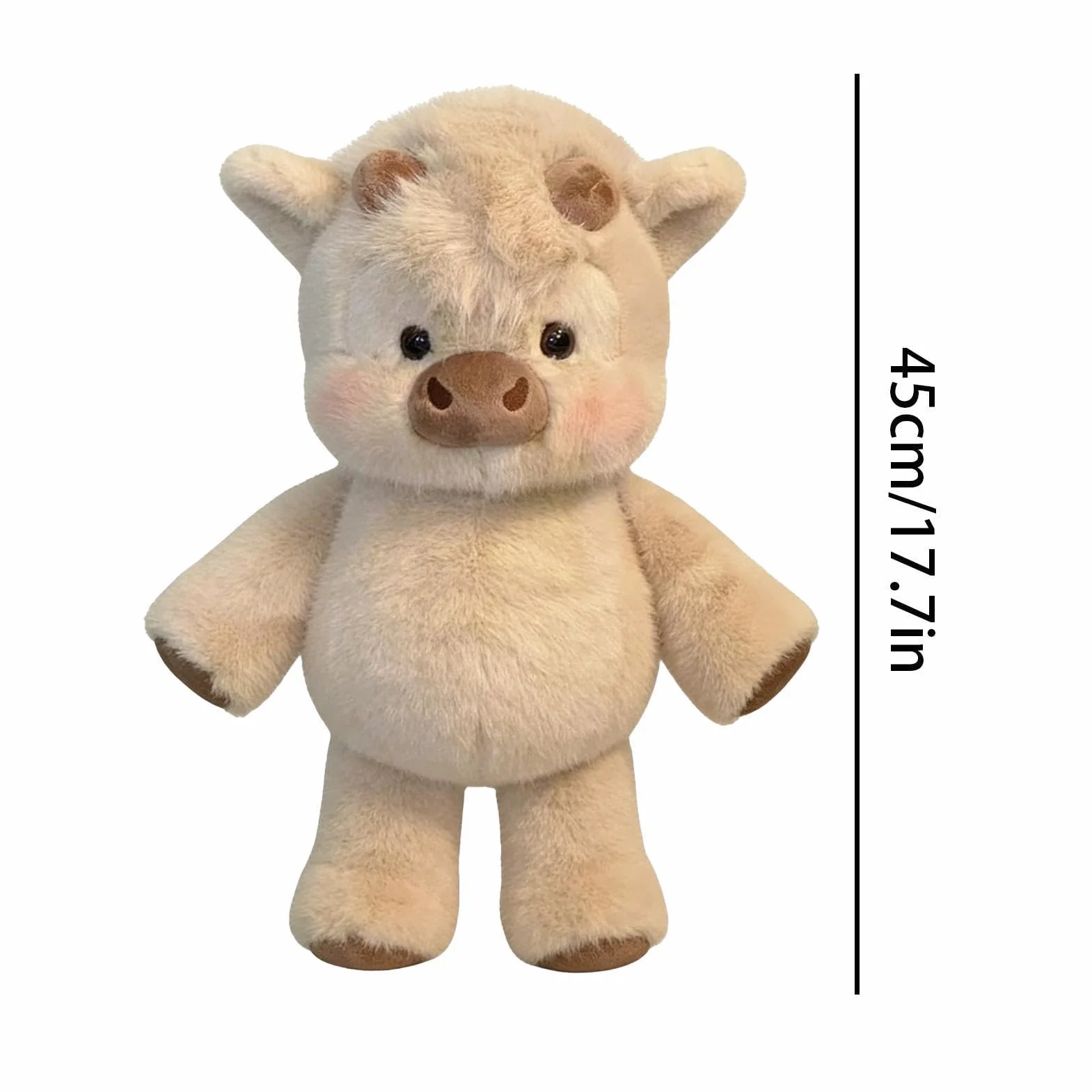 Generisch - Peluche a forma di che corre, cinghiale, peluche a forma di pecora, decorazione per la casa, per famiglia, amici, donne e bambini