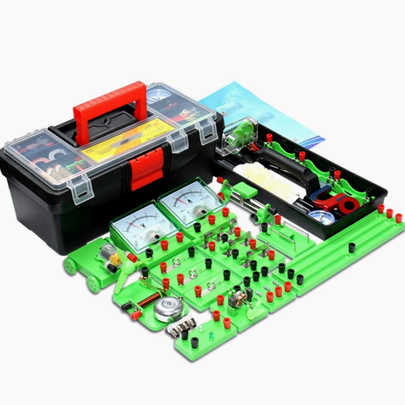 Generico Kit Esperimenti Fisica, Esplorazione Elettromagnetismo 50 | Adatto Per Linsegnamento Nelle Scuole Superiori, Progettazione Di Circuiti Fai-da-te, Scatola Di Stoccaggio Rinforzata
