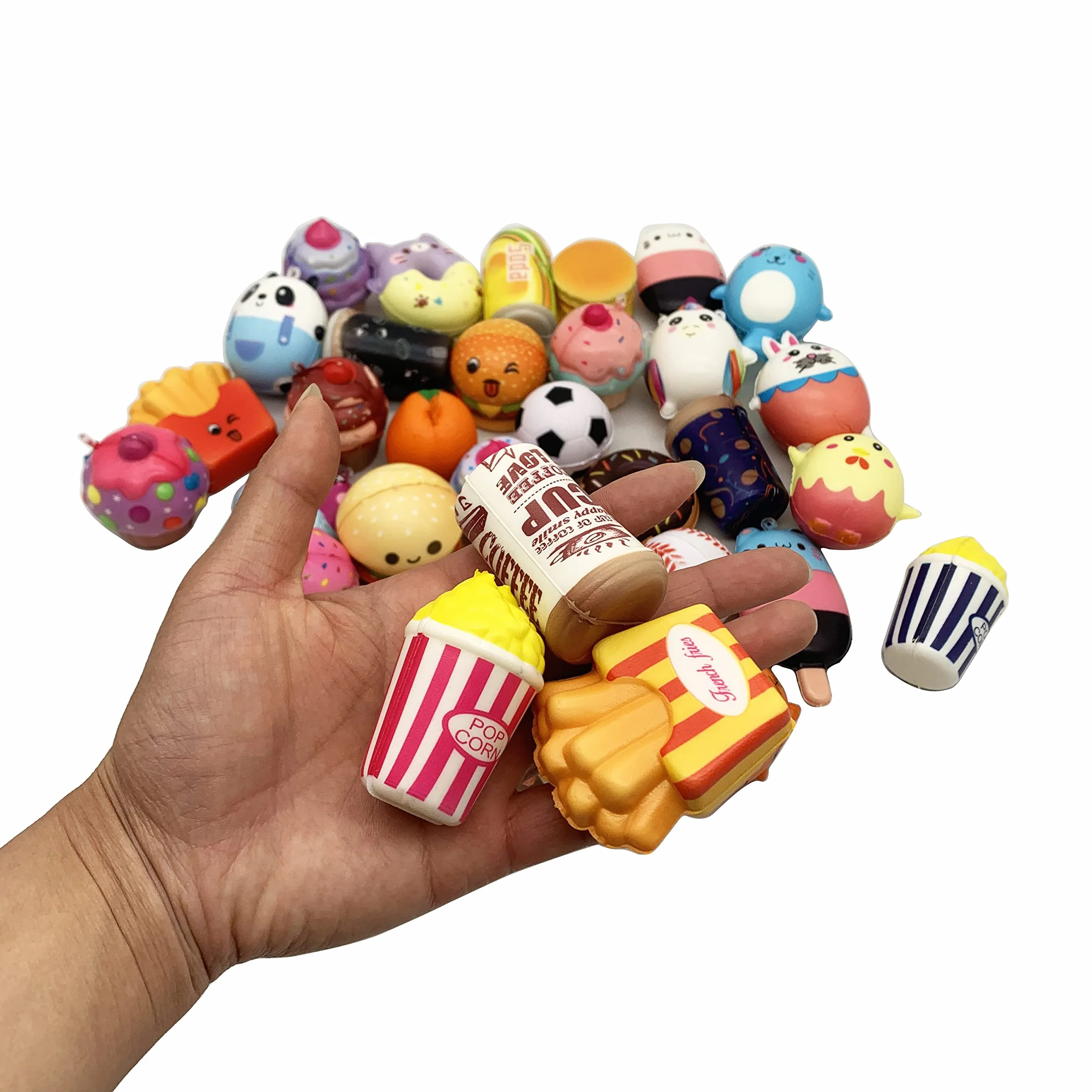 30 Assortiti Squishy Antistress Kawaii Giocattolo Stress Relief Slow Rising Gadget Ball