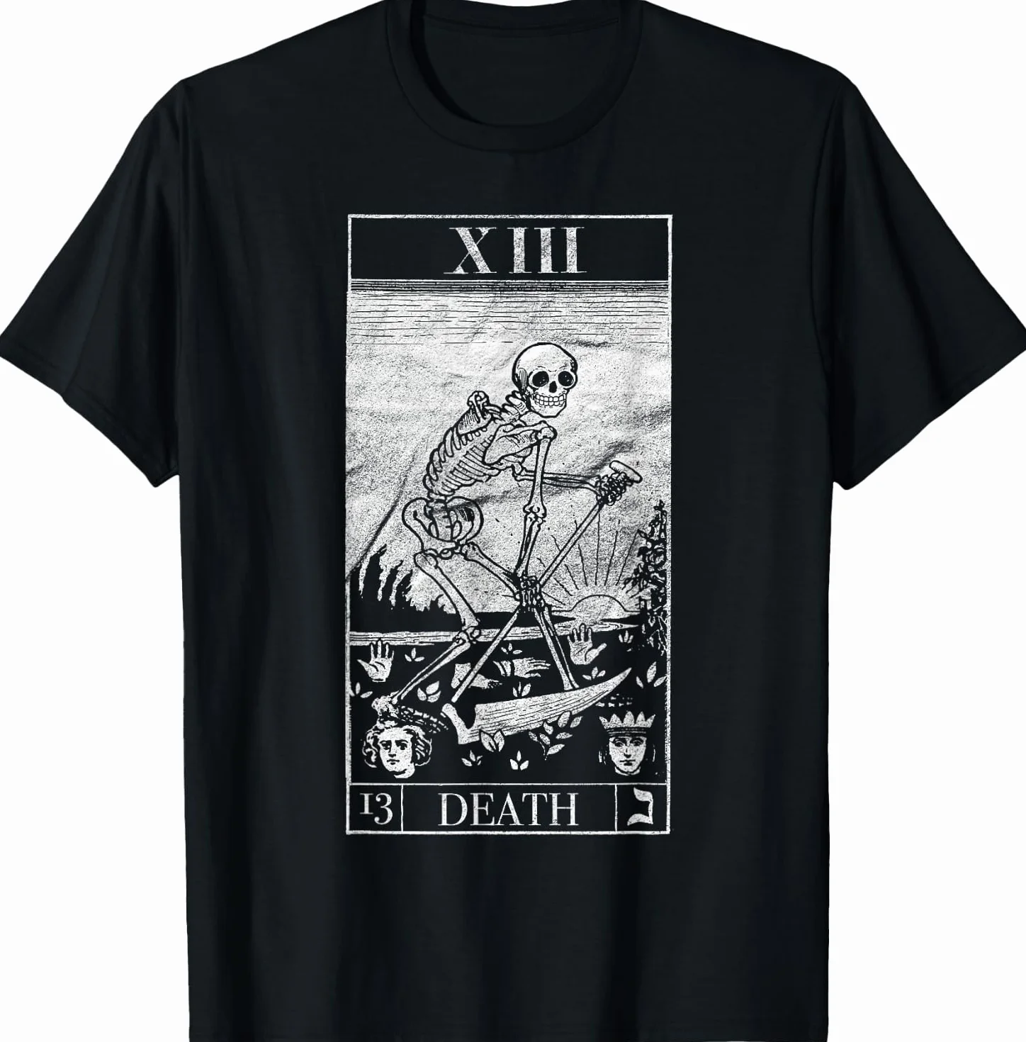Blackcraft Maglietta Vintage Carta dei Tarocchi della Morte The Reaper