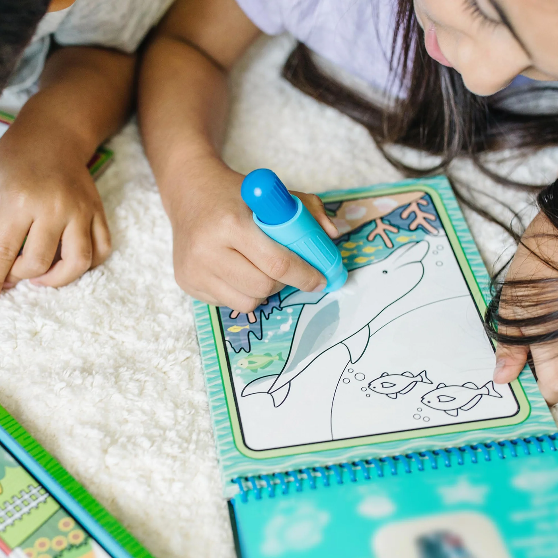 Melissa & Doug Water Wow! Libro Magico da Colorare con Pennello ad Acqua Mondo Sottomarino Gioco Educativo 3+ Anni