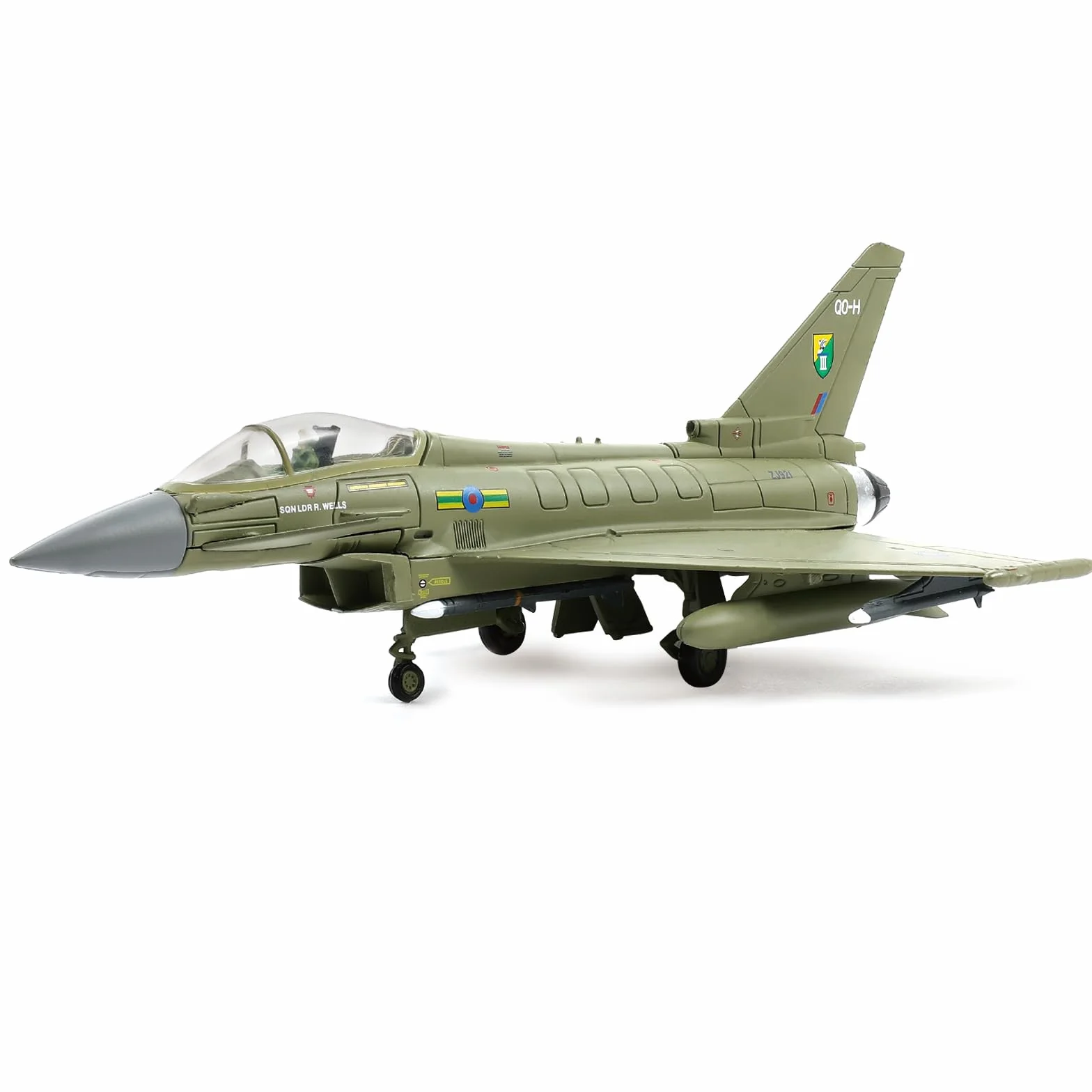 NUOTIE EF2000 Typhoon 1/100 Kit Modello di Caccia in Metallo Pressofuso Eurofighter Kuwait Air Force