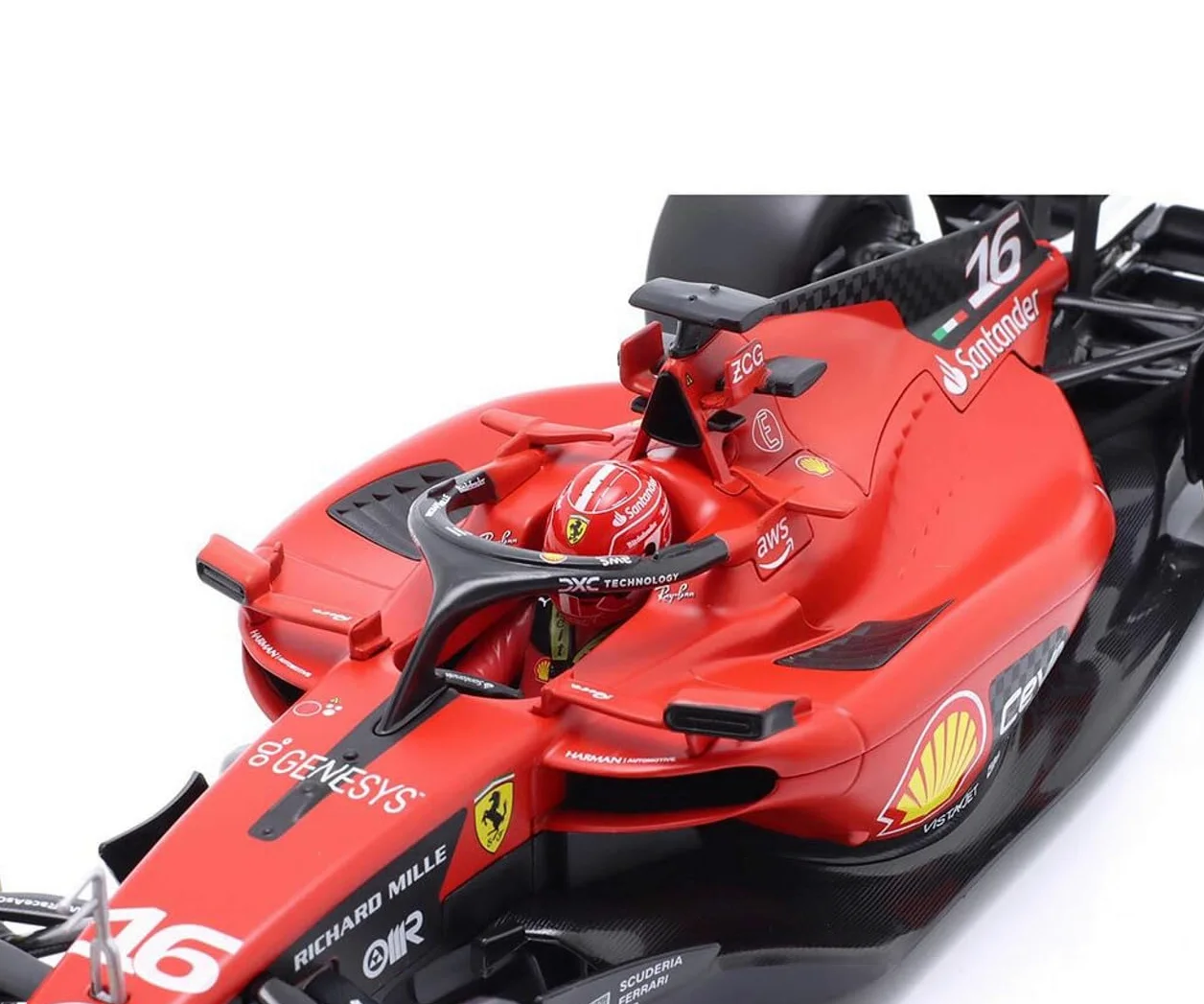 Ferrari SF-23 Charles Leclerc Nr 16 Stagione 2023 Formula 1 F1 - scala 1/24 23cm Modello Auto DieCast Bburago 18-26808-16