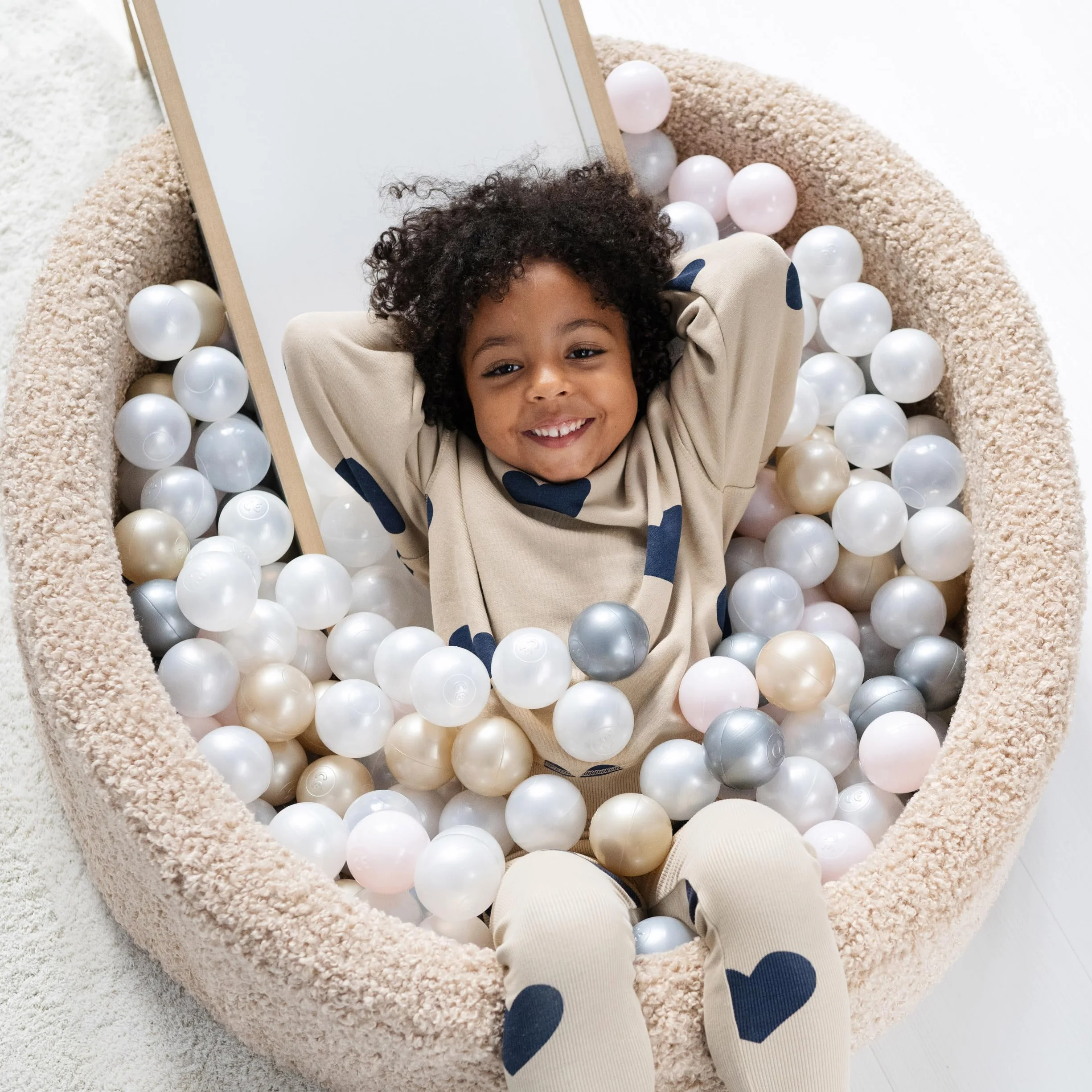 MISIOO Palline da bagno per palloni – Palline da bagno – Palline Ø 6 cm – Palline di plastica realizzate in 100% LDPE – un colore