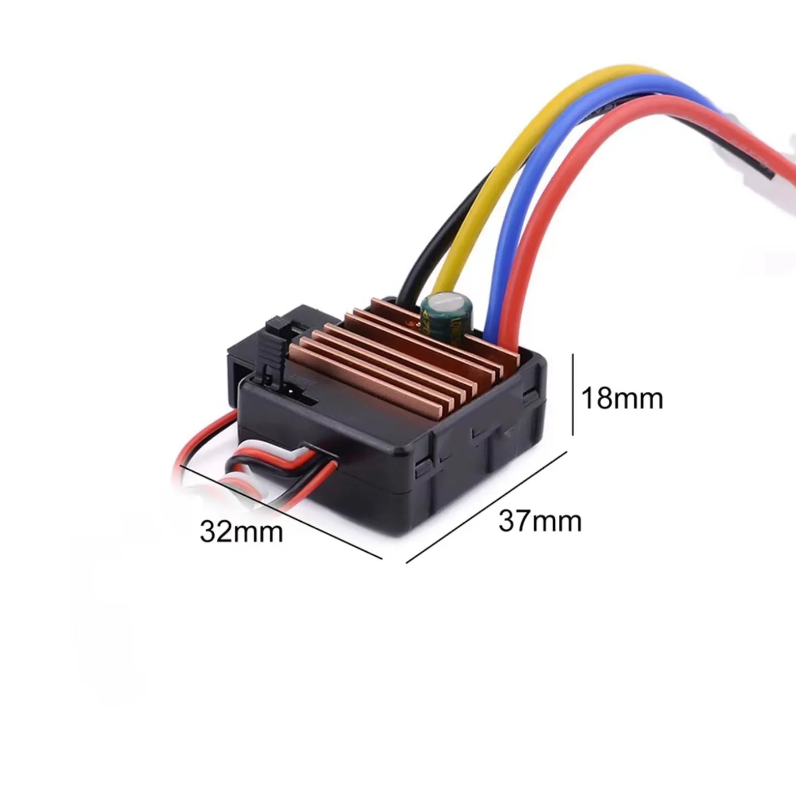 Per Tamiya Per Redcat Per Traxxas Per Wltoys 12428 1/10 60A ESC Regolatore Di Velocità Elettronico A Spazzole Per Auto RC Motore 540 550 RC ESC