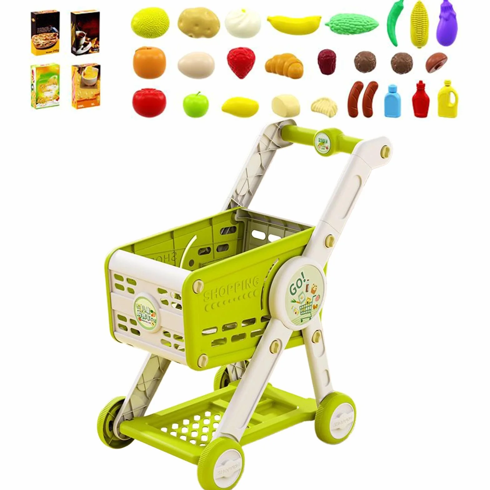 Carrello Della Spesa Giocattolo Cesto Della Spesa Giochi Supermercato | Cucina Bambini Role Play 1 3 Anni Bambine Casa Delle Bambole