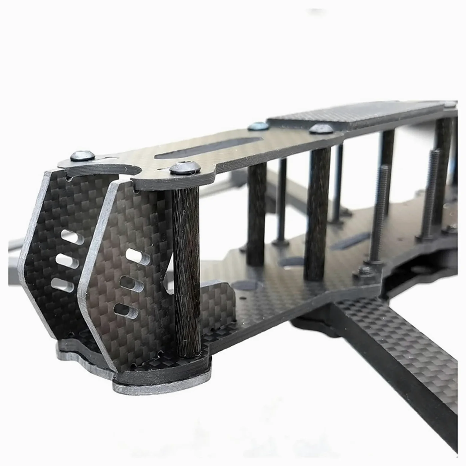 Compatibile con MAK4, V2 MARK4 Drone Frame KIT 8/9/10 pollici 367/387/427 mm in fibra di carbonio for RC Freestyle Long Range Racing Quadcopter(MARK4 V2 8inch)