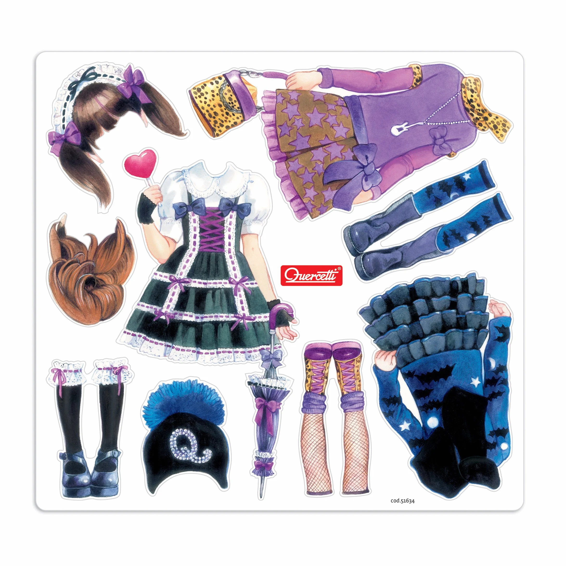 Quercetti - 2930 Fashion Design - Lisbeth, Multicolore