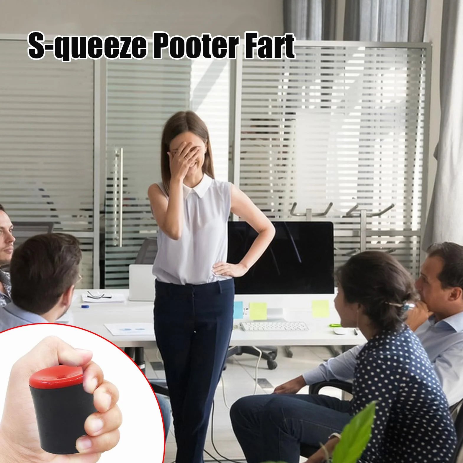 2 Pezzi Squeeze Fart Machine in Morbida 4,4 cm Fart Machine, Novelty Squeeze Pooters Fart Machine, Giocattolo scoreggiatrice Portatile con Realistico