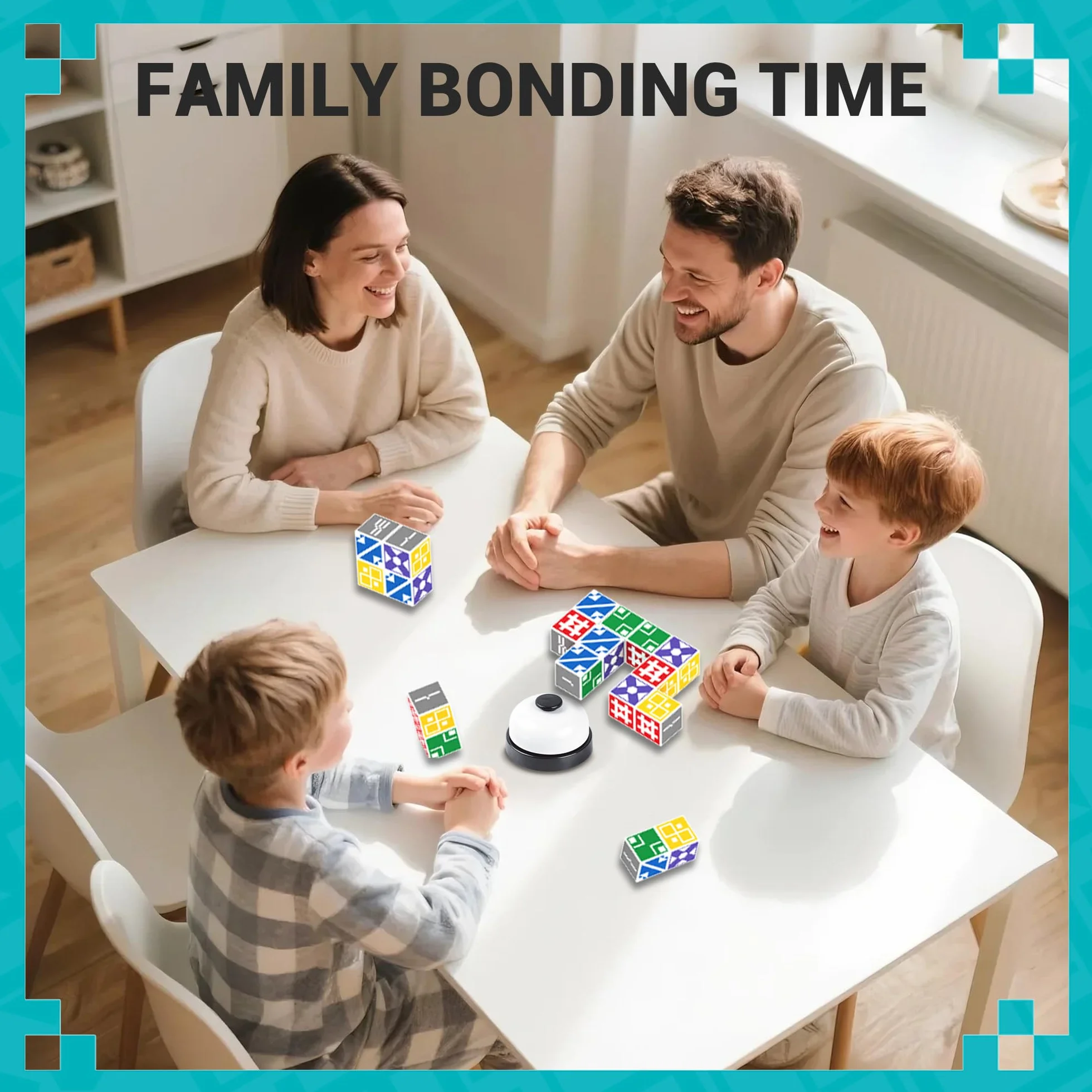 Giochi da tavola, Gioco Veloce di Abbinamento Blocchi per Fino a 6 Giocatori – Il Gioco da Tavolo Perfetto per Famiglia e Amici