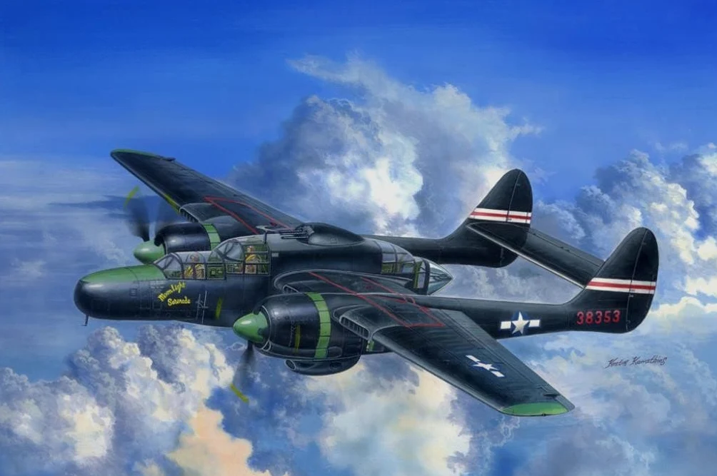 Hobbyboss Scala 1:48, «US P-61C Black Widow, Modello, Colore: Grigio