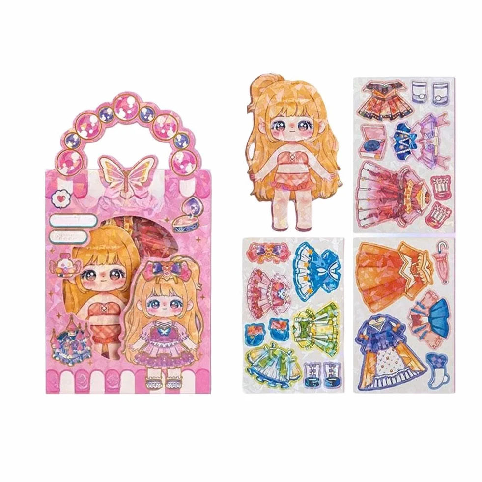 Adesivi magnetici per bambole vestire le principesse, bambole magnetiche per bambini, regali di compleanno fantasiosi, creazione di Refrigera