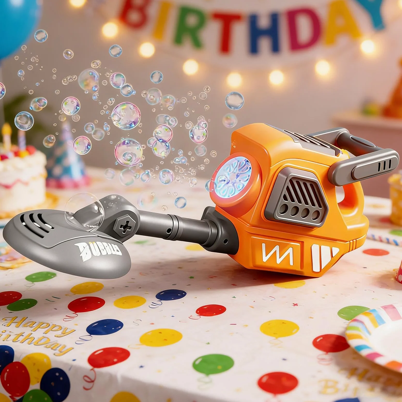 Generatore Di Bolle Per Bambini da bagno a forma di irrigatore | Macchina A Bolle Con Ed A Batteria Per Bambino Bambina All'aperto Compleanno Festa Prato Cortile Matrimonio Giardino Bambino