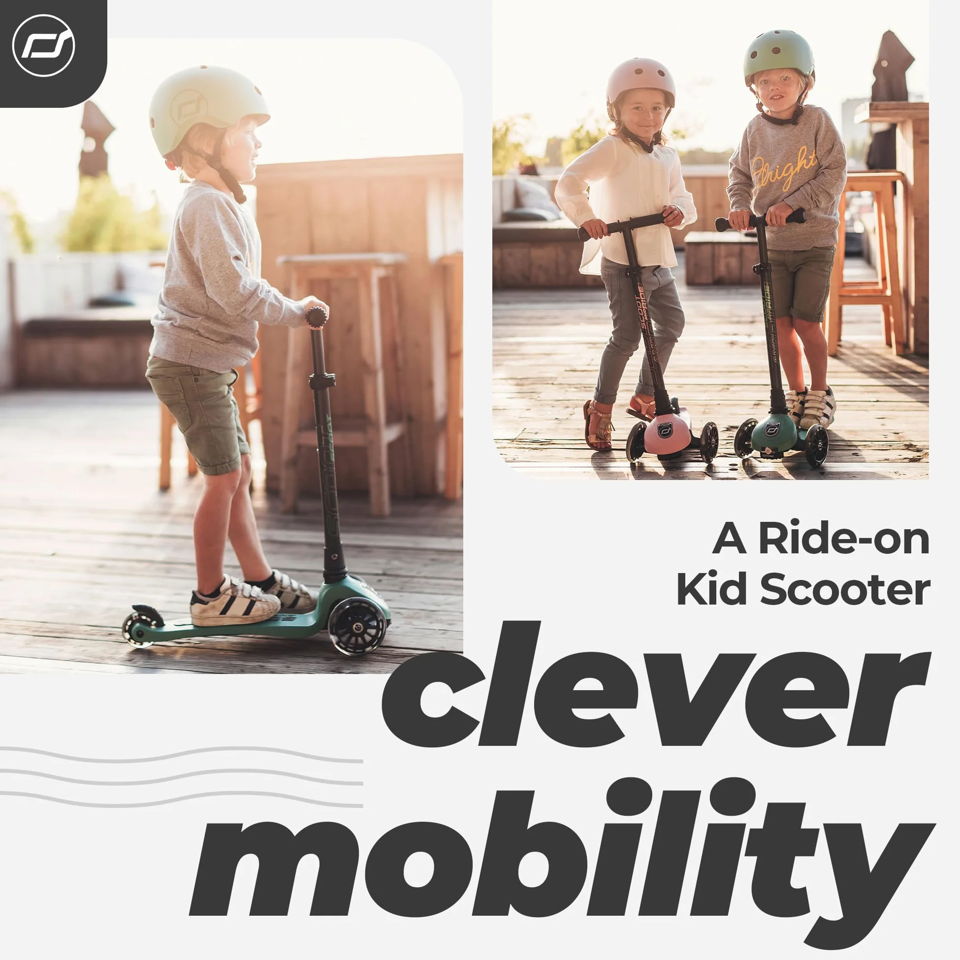 Scoot&Ride Highwaykick - Monopattino a 3 LED, colore: Rosa