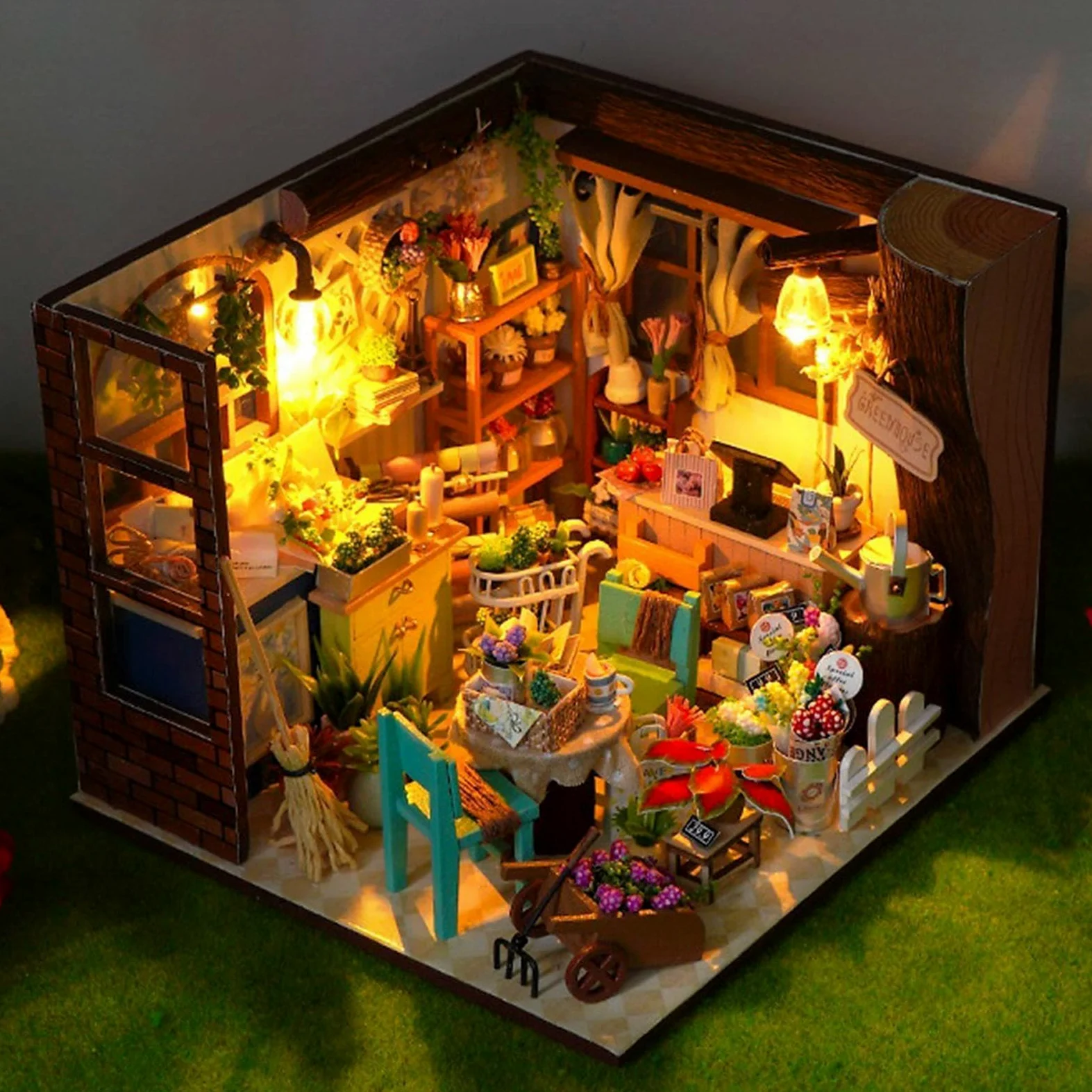 Kit fai da te per una casa in miniatura Giocattolo Di Costruzione | Mini Kit Casa per Libreria Soggiorno Abitazione Appartamento Dormitorio Scrivania Decorazione