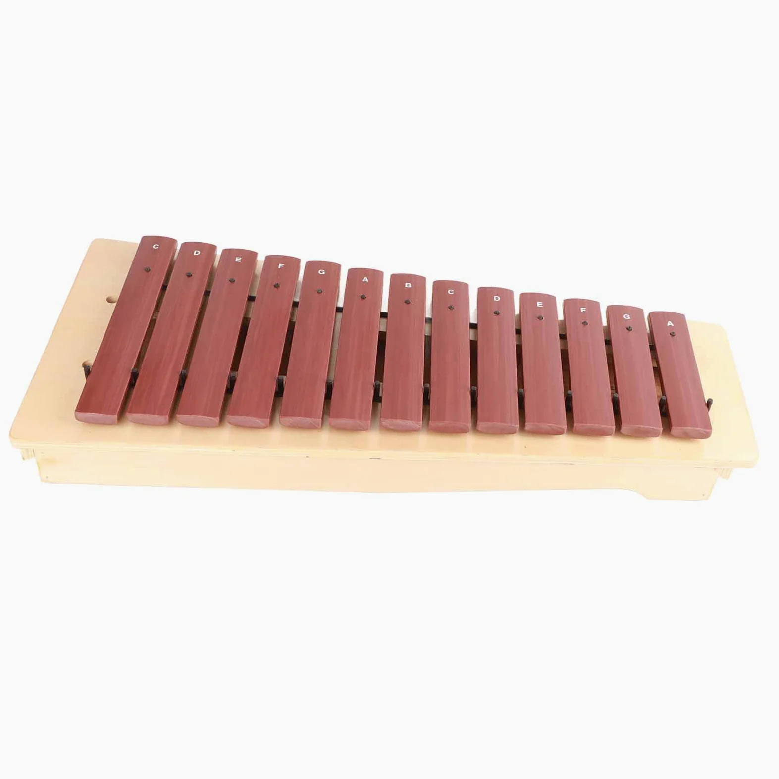 Xilofono Strumento Musicale in Legno con 13 Blocchi Sonori Ad Alta tonalità per Bambini Che Imparano il Legno di Pino Rosso