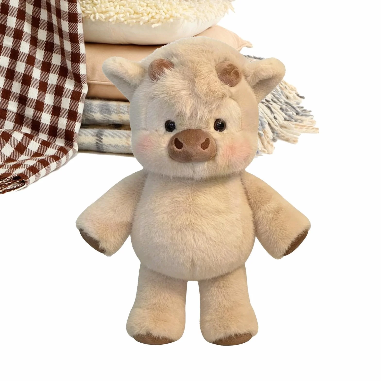 Generisch - Peluche a forma di che corre, cinghiale, peluche a forma di pecora, decorazione per la casa, per famiglia, amici, donne e bambini