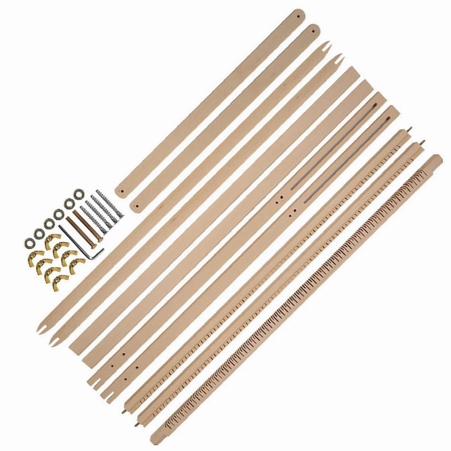 CHICIRIS Giocattolo di Tessitura per Bambini con Staffa Regolabile per la Macchina per Tessitura a Mano, un Montaggio Facile, Adatto a Arazzi e Sciarpe, Materiale in Legno