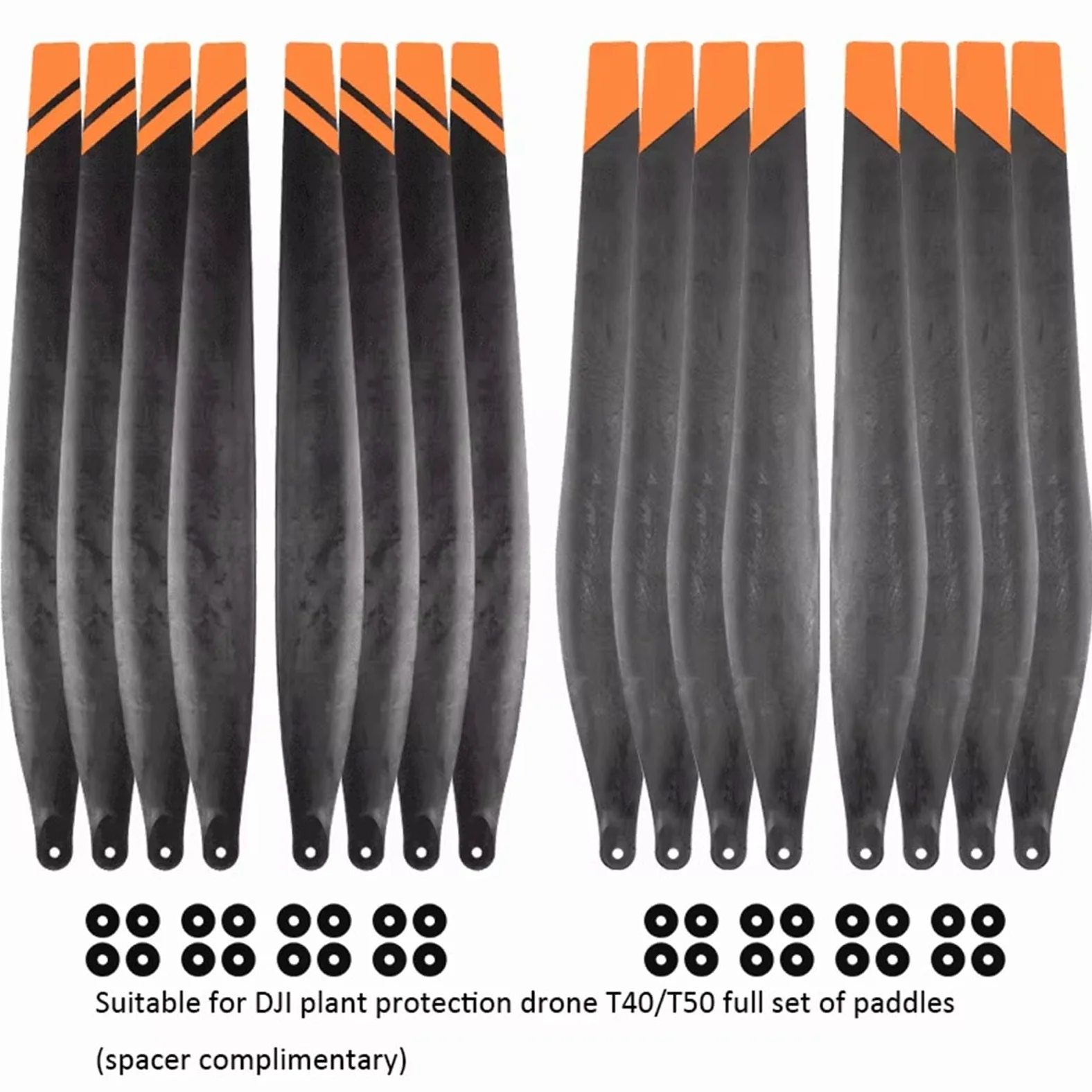 Compatibile con eliche pieghevoli for droni agricoli T40 T50 T20P 5413/5415, pale di ricambio in miscela di carbonio(TS-5415 8pcs)