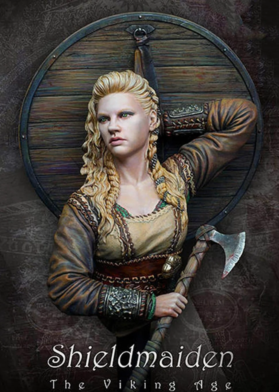 Modelli Kit Resina Non Verniciatikit di Montaggio in Resina 1/10 Shieldmaiden, Il Busto Dell'Era Vichinga Kit Non Verniciato in Resina