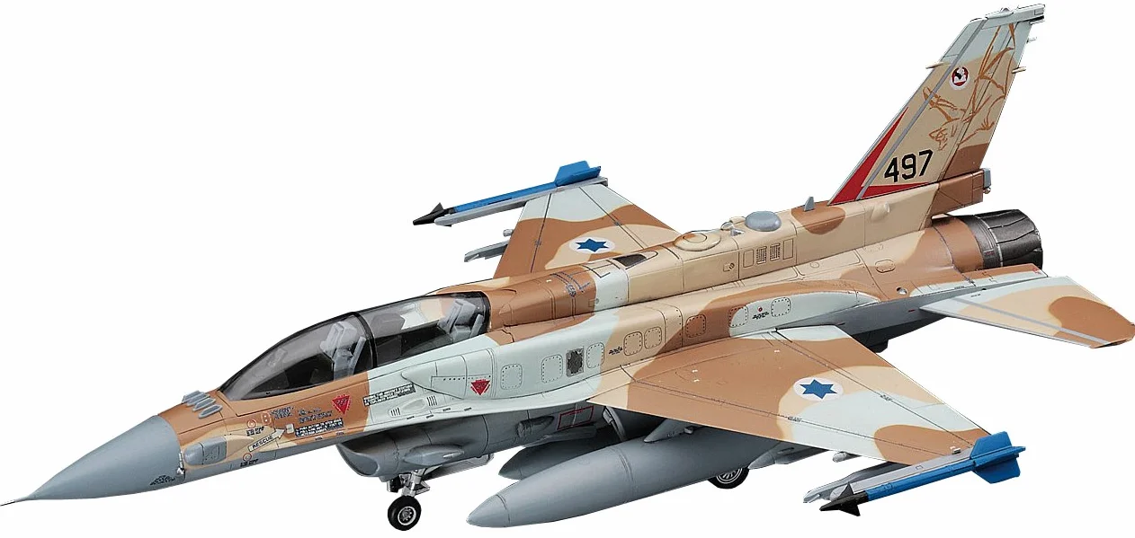 Hasegawa -Modellino Aereo F-16I Fighting Falcon Israeli Air Force - H-E34 Scala 1:72