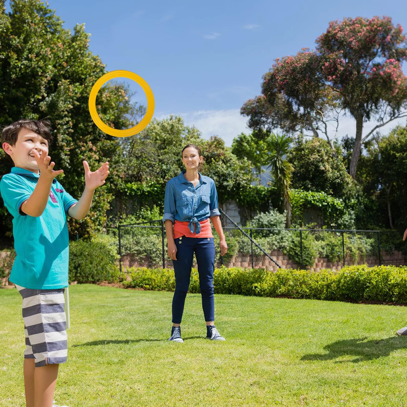 4 Anelli da Lancio Giocattolo - Giocattolo da Giocoleria da 13'' per Giochi di Abilità, Abilità Circensi E Pratica Dell'agilità - Divertimento All'aperto E Accessori da Giocoleria Circense