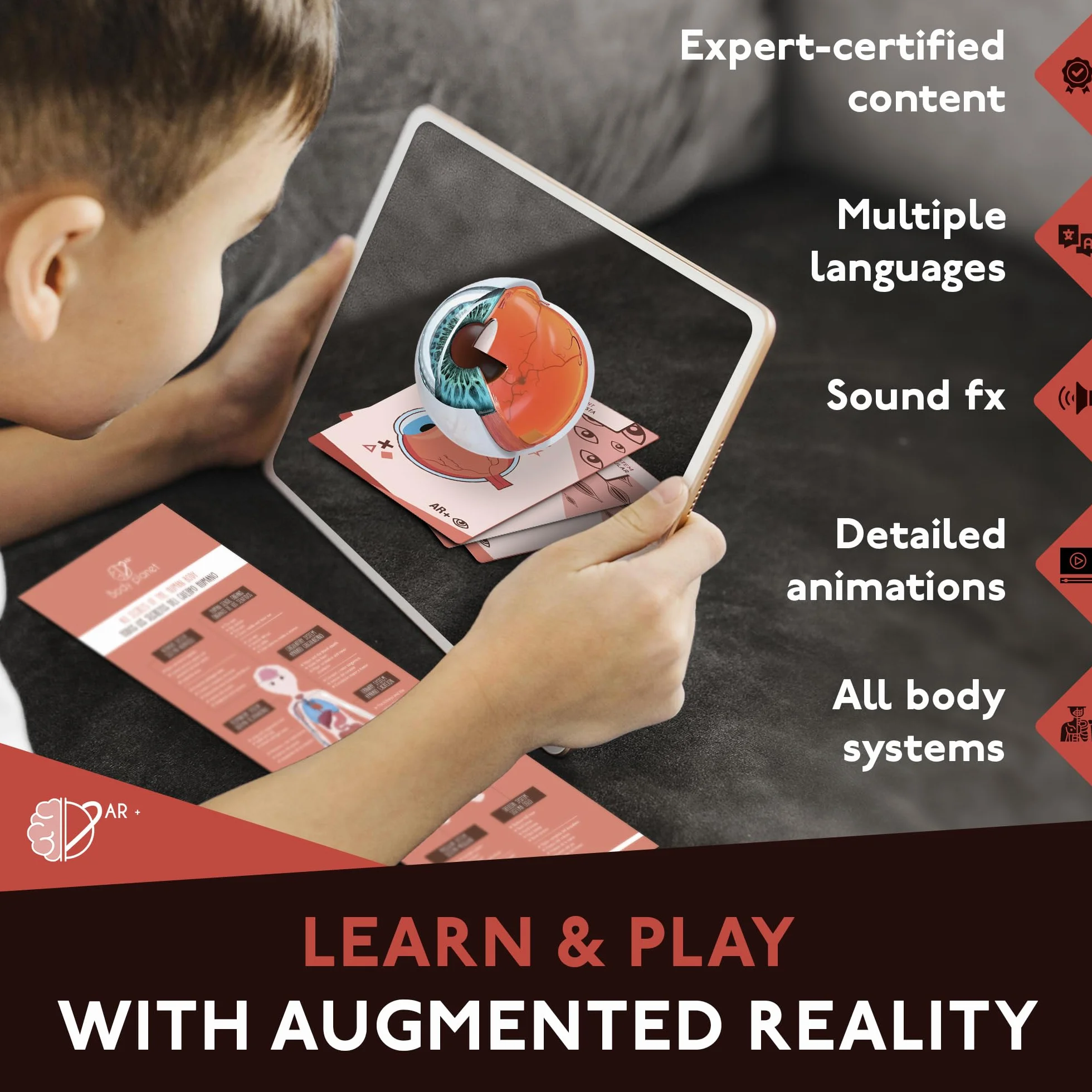 Body cards, carte con realtà aumentata per conoscere il corpo umano giocando