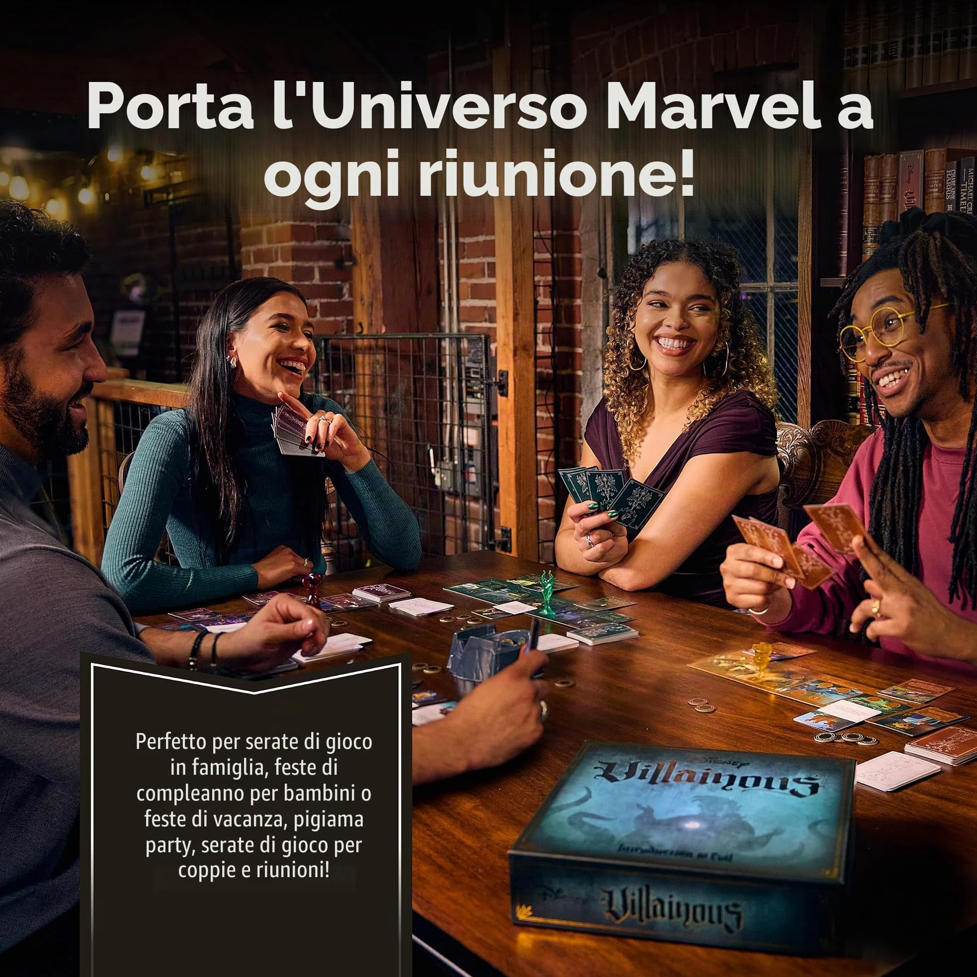 Marvel Villainous - We are Venom - Espansione del gioco da tavolo strategico a personaggio singolo - Gioca nei panni di Venom, l'iconico simbiote e sconfiggi Spider-Man, gatto nero e altri eroi - Età