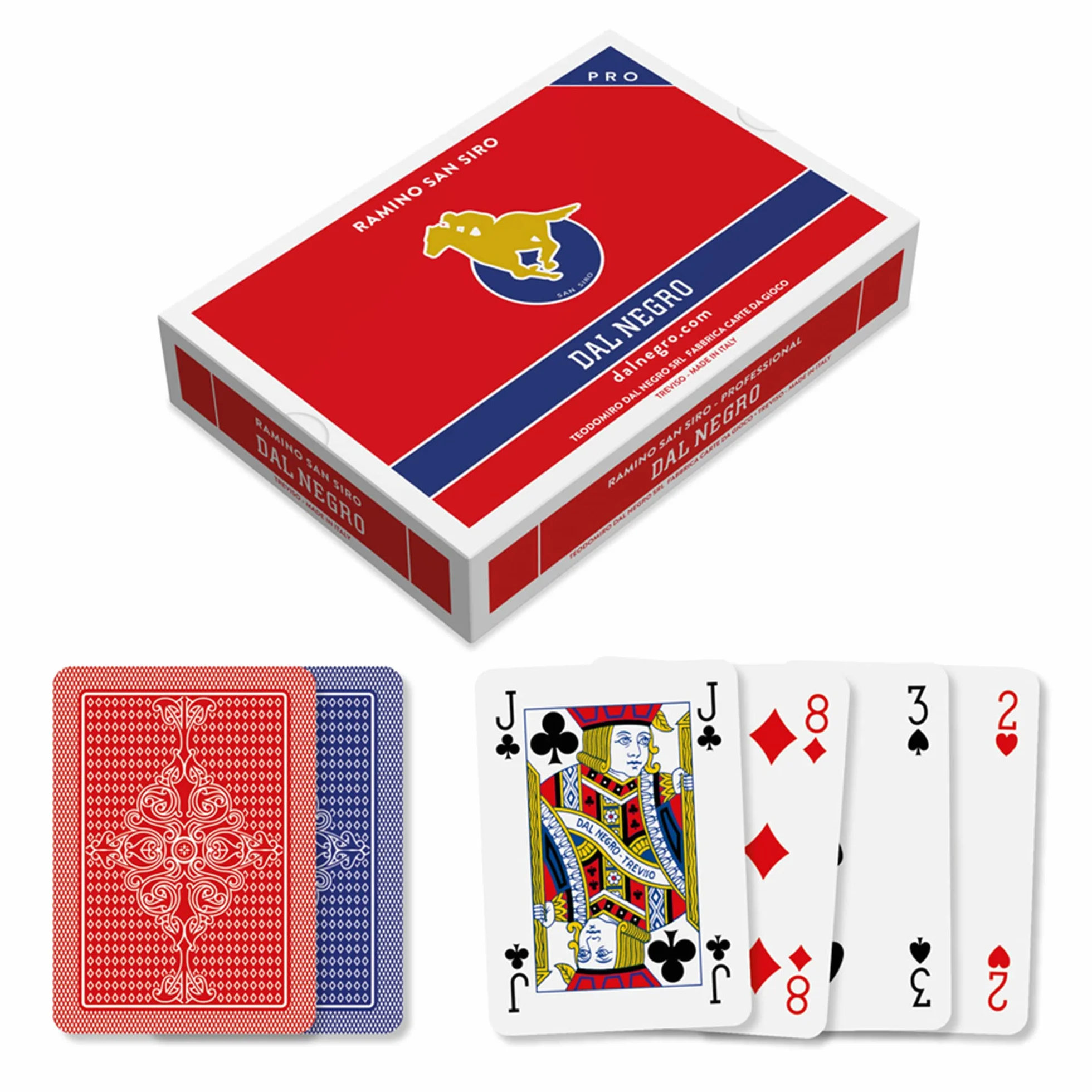 Dal Negro Ramino San Siro PRO Carte da Gioco, Multicolore
