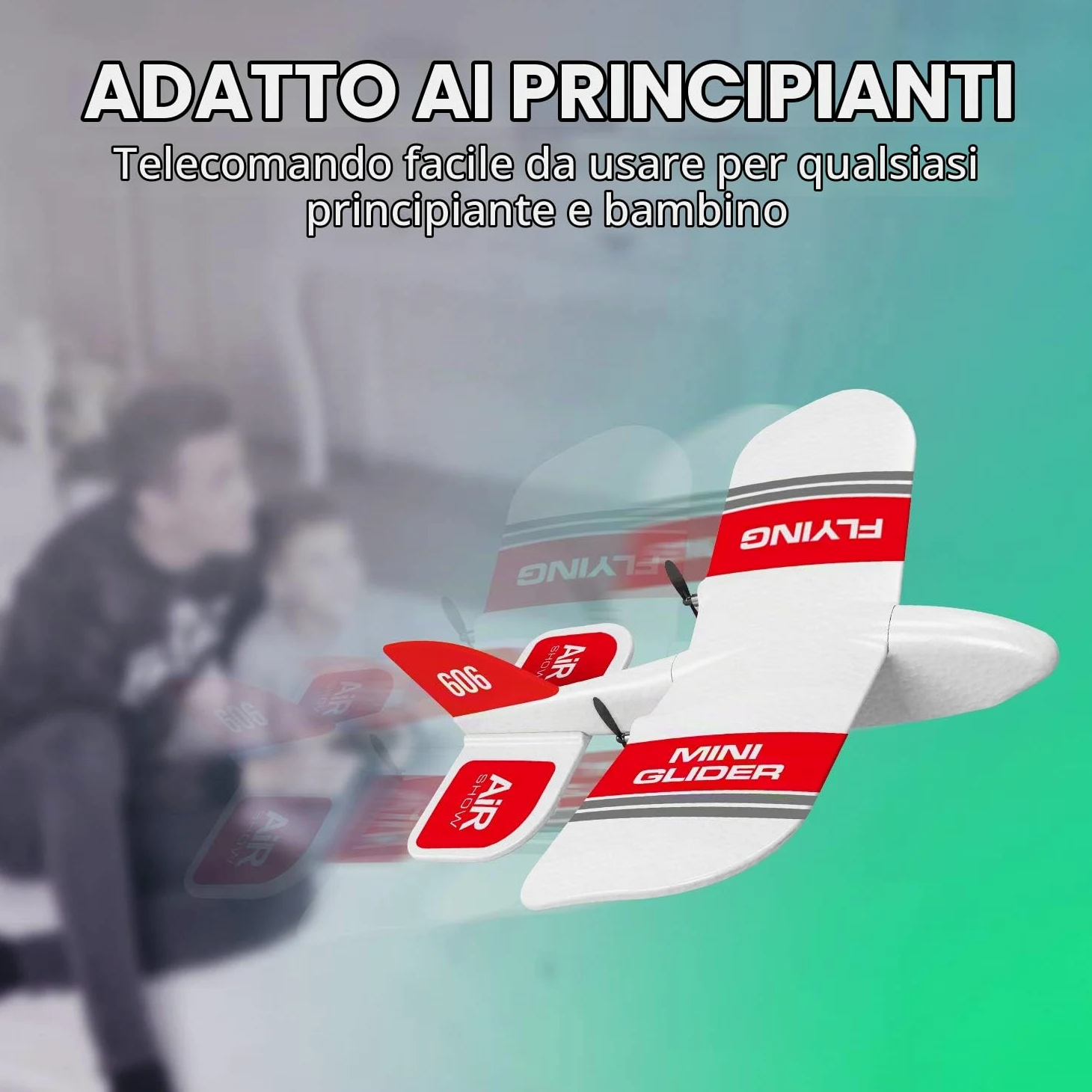 Goolsky KF606 Aereo RC, 2.4G Aereo Volante per Principianti RC Aliante in Schiuma Epp Ala Fissa Aereo in Schiuma Rtf Aereo Scorrevole Modello Giocattoli Regali per Bambini con 3 Batterie