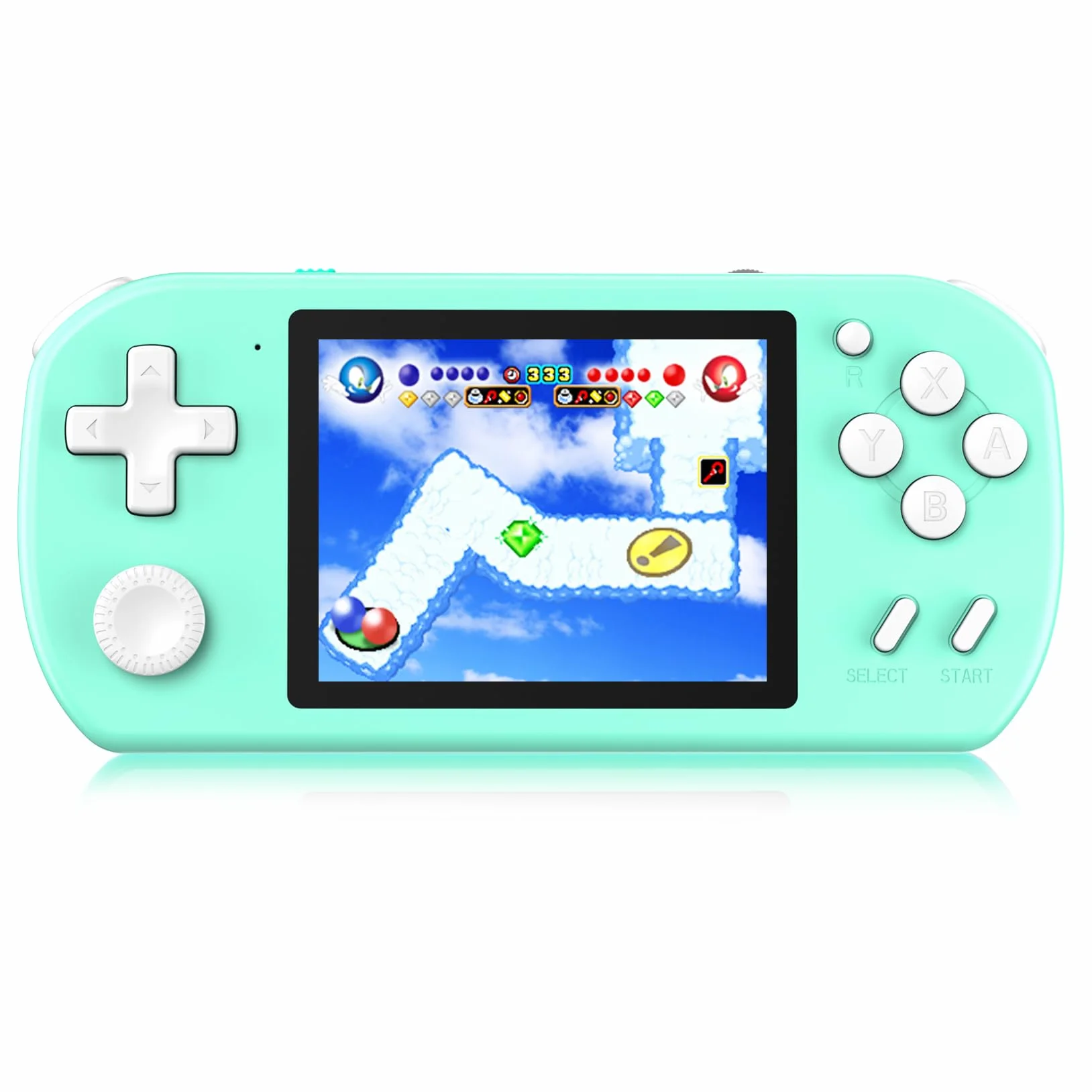 Console Portatile Gaming per Bambini con 218 Videogiochi Retrò Precaricati, Mini Retro Console con Batteria Ricaricabile e Schermo LCD da 3,0”, Regalo Elettronici per Bambini e Bambine, Ciano