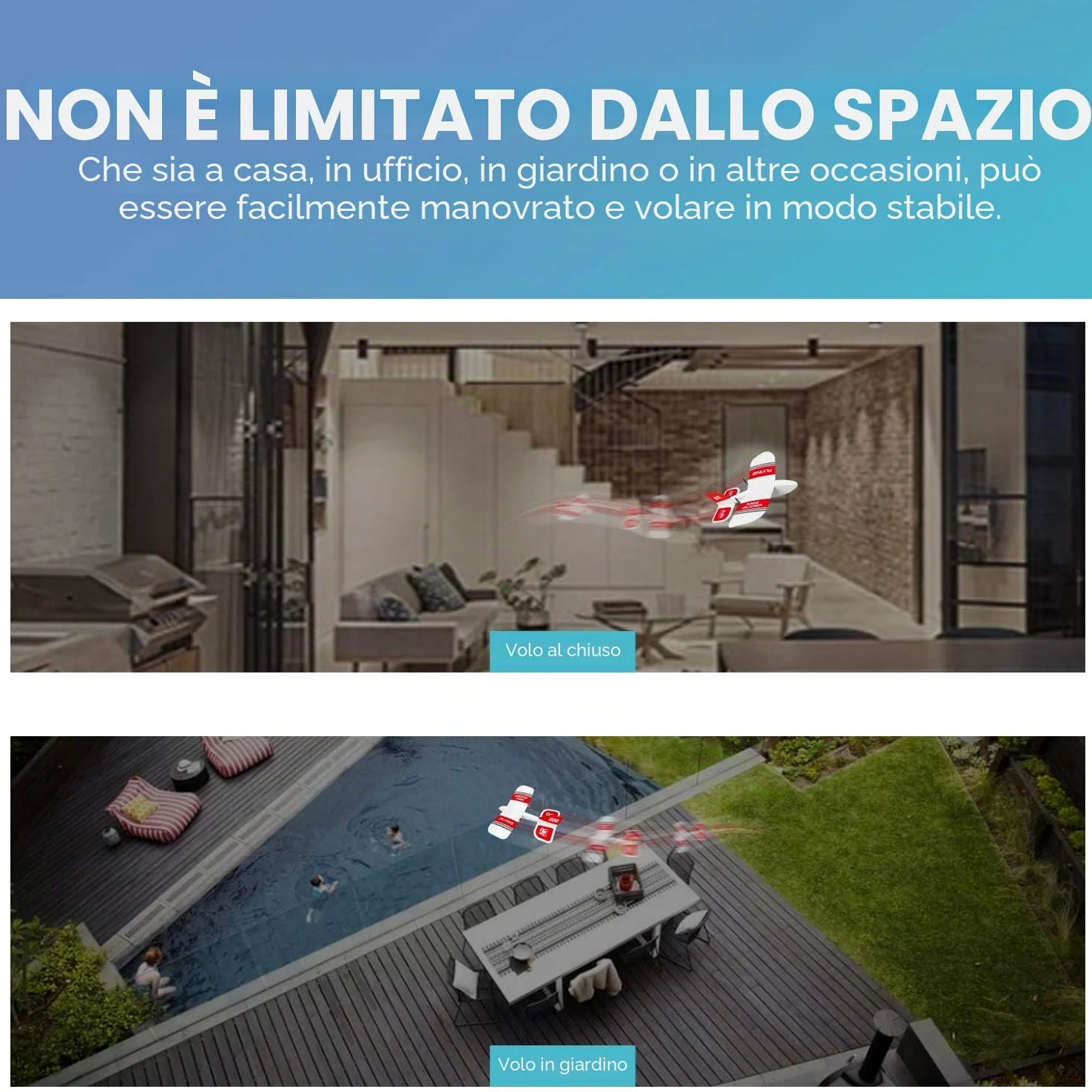 Goolsky KF606 Aereo RC, 2.4G Aereo Volante per Principianti RC Aliante in Schiuma Epp Ala Fissa Aereo in Schiuma Rtf Aereo Scorrevole Modello Giocattoli Regali per Bambini con 3 Batterie