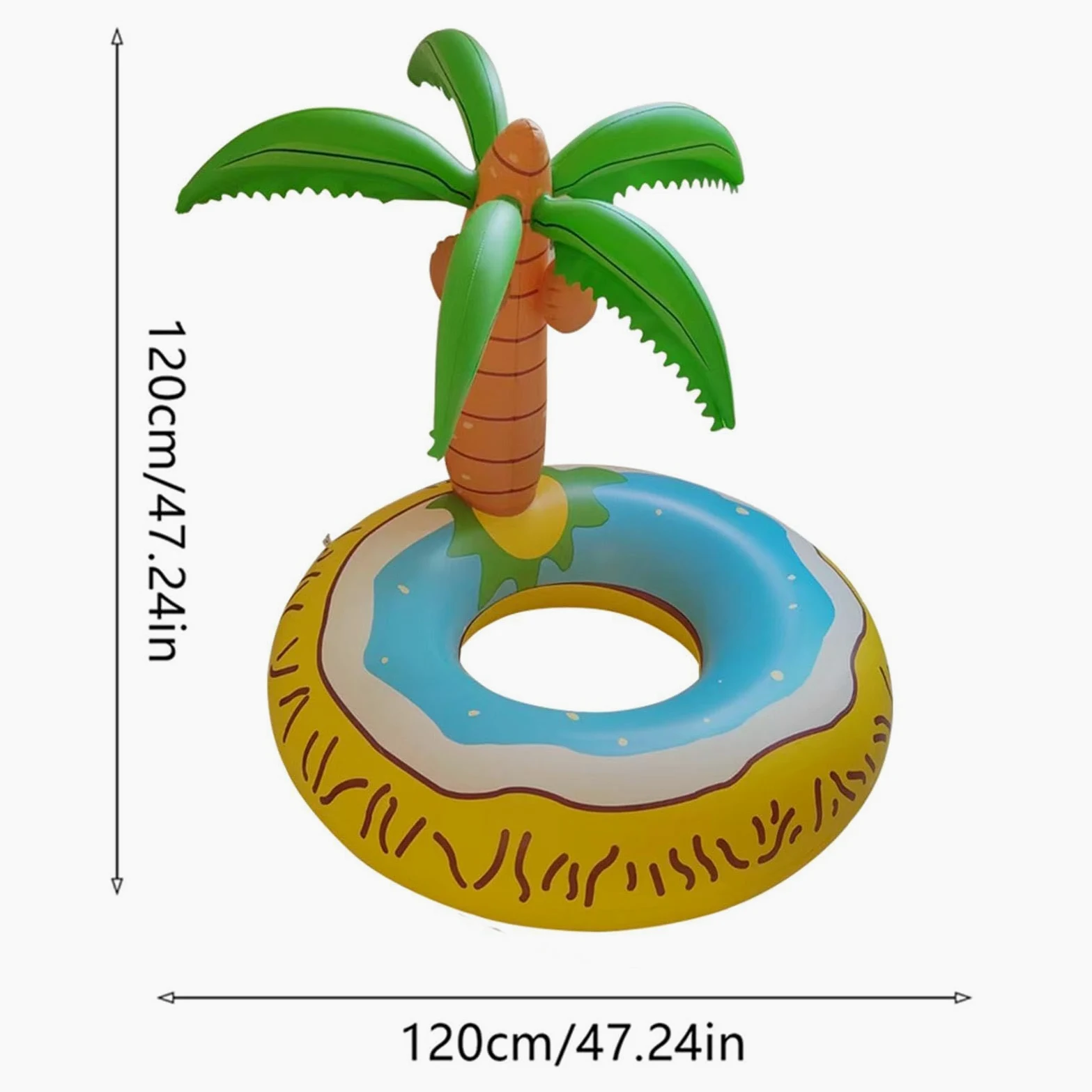 Gonfiabili Divertenti Da Piscina Enorme Ciambella Gonfiabile Galleggiante | Galleggianti Da Piscina Per Nuoto Lago Spiaggia Fiume Abbronzatura Acqua Sole