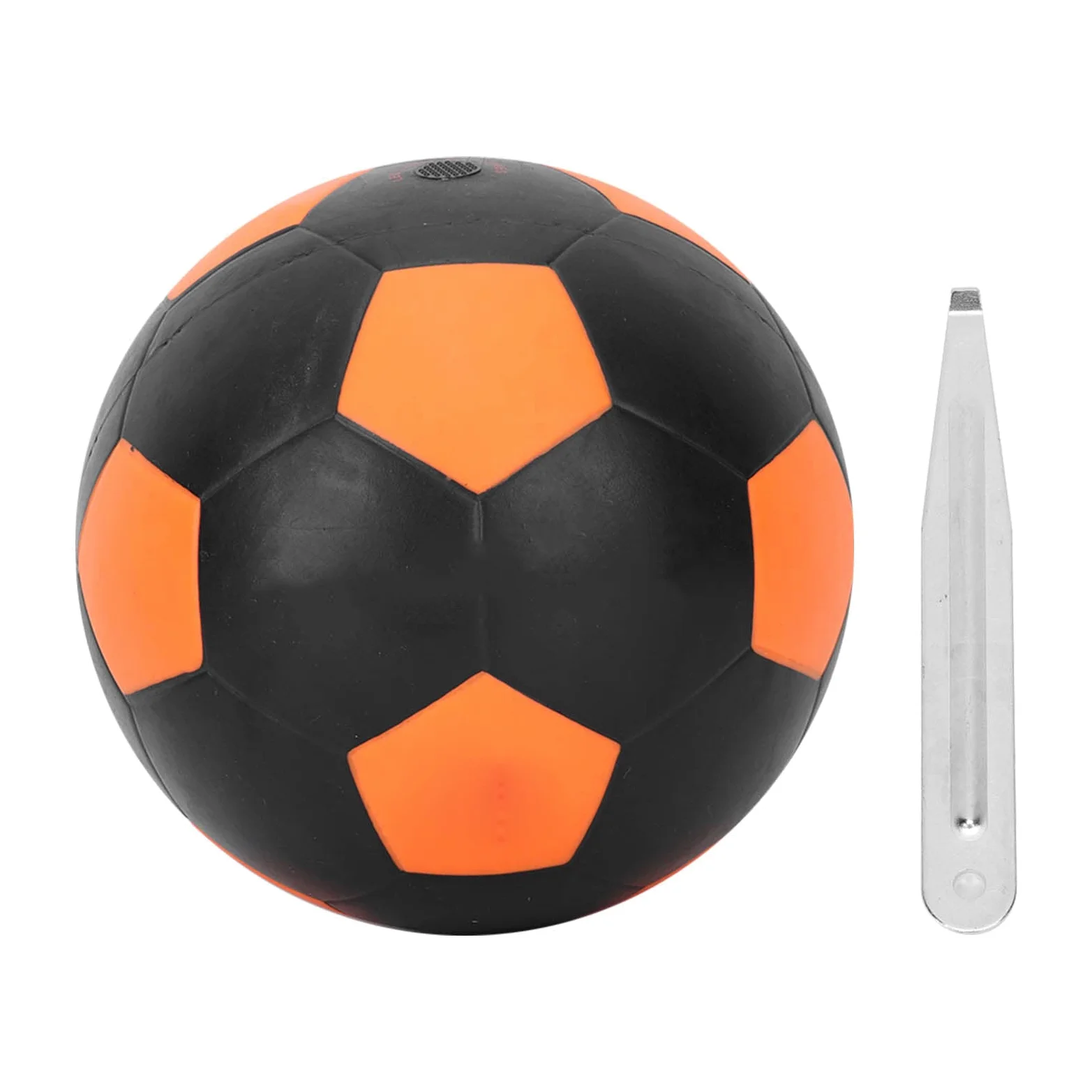 Pallone da Calcio Vibrante a LED Ad Alta Efficienza Energetica per Giochi in Gomma Gonfiabile per Interni Ed Esterni per Tutte le età Arancione