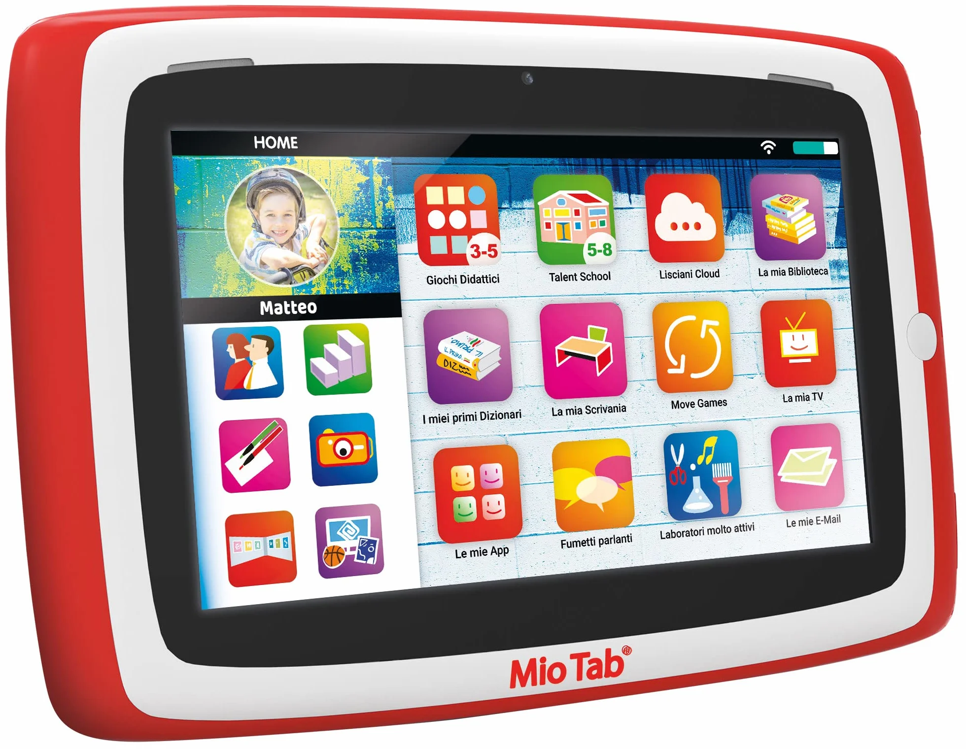 Liscianigiochi - Mio Tab 7'' Smart Advanced, Bambini 6-12 Anni, Memoria 16 GB, Autonomi, capacità sensoriali, Coordinazione Occhio-Mano, Multicolore, 97029