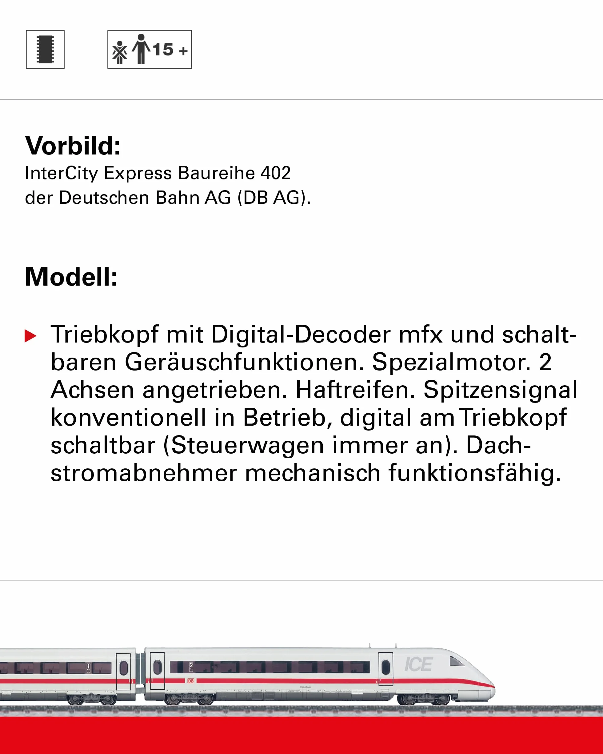Märklin 29792 – Digital di Start Confezione Ice 2 Veicolo