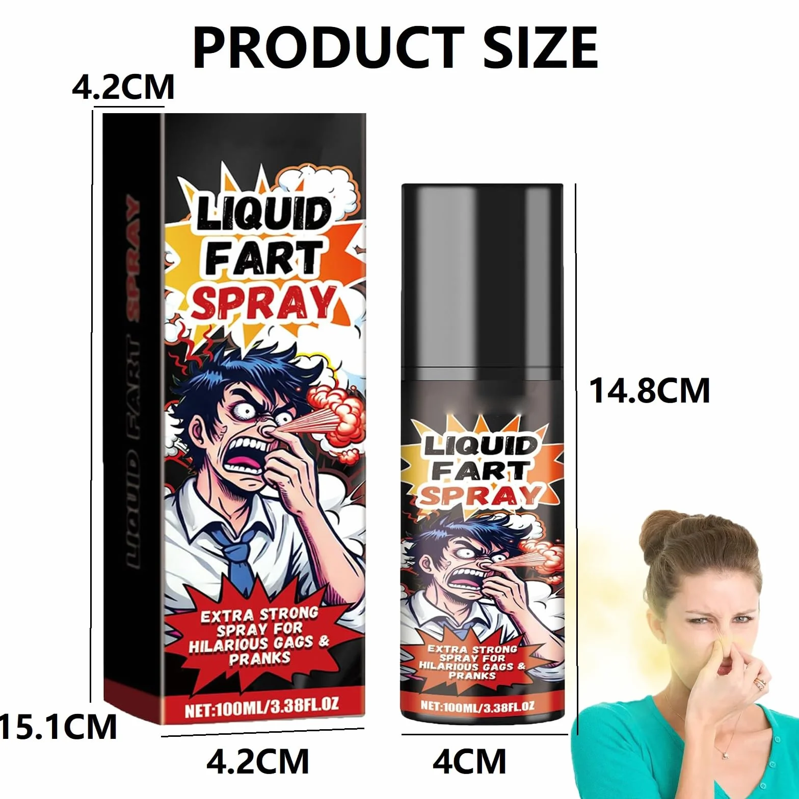 Spray Puzzolente Liquido,Scoreggia Liquido,Farta Puzzolente Spray,Spray per Scoregge Liquido,Spray Puzzolente per Scherzi,Scherzi Divertenti Spray,Che Odora Puzzolente Per Scherzi Del Pesce D'Aprile