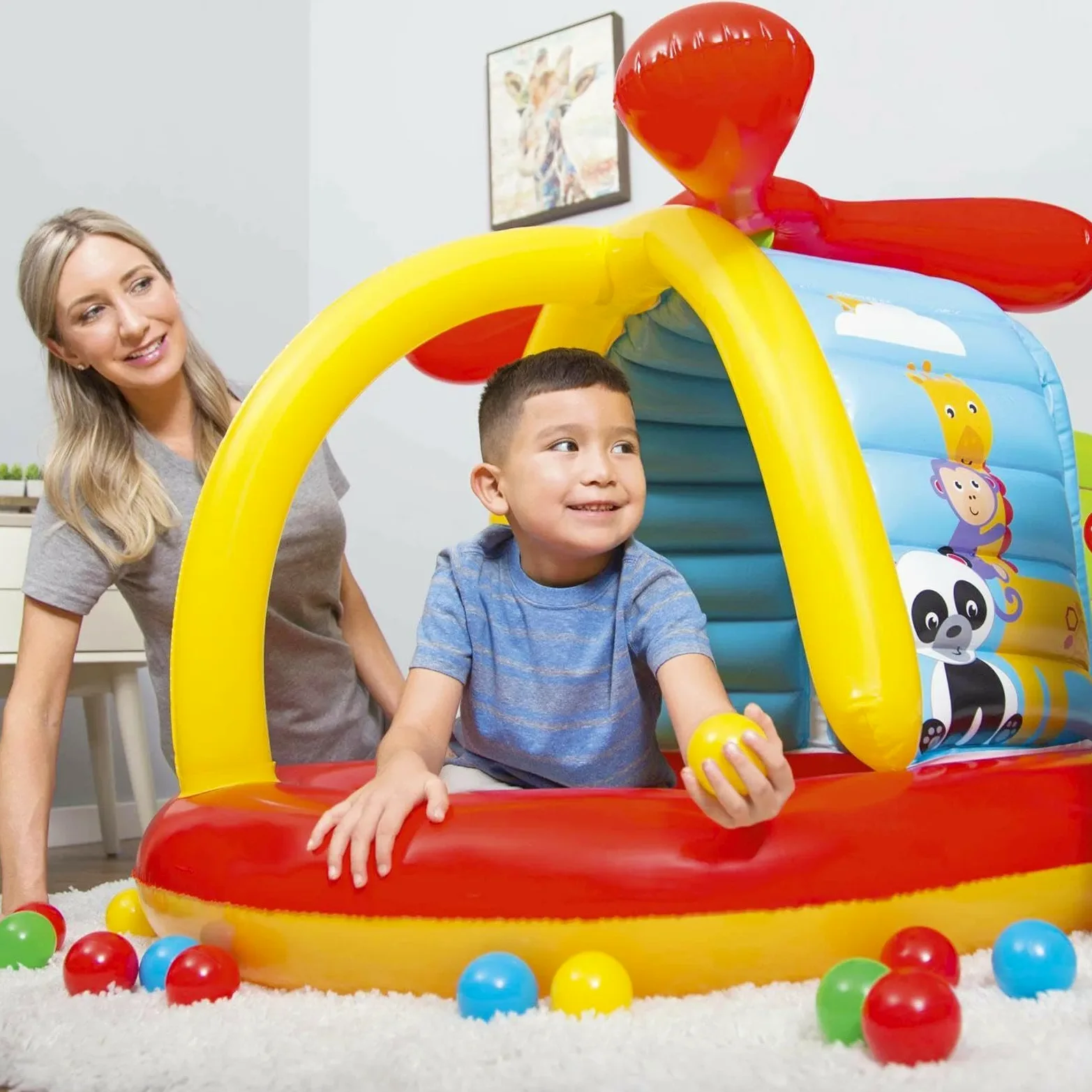 Palline per Piscina di Palline per Bambini 50 Pezzi Giocattoli | Palline da Vasca Antischiacciamento da 6,99 cm per Recinto per Giochi, Tenda, Piscina, Festa di Compleanno, Decorazi