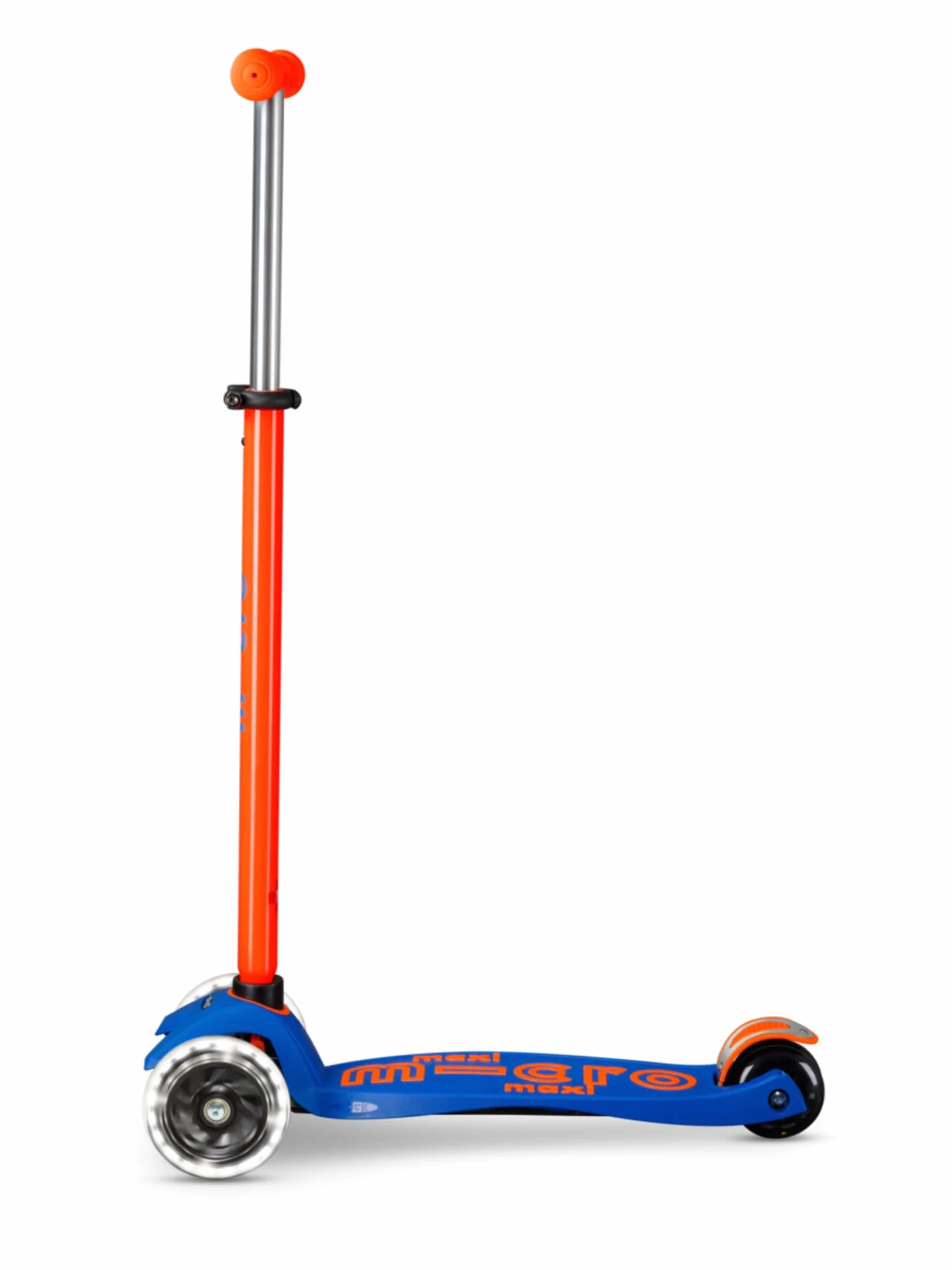 Maxi Deluxe Neon Micro Monopattino da Bambino Arancione LED