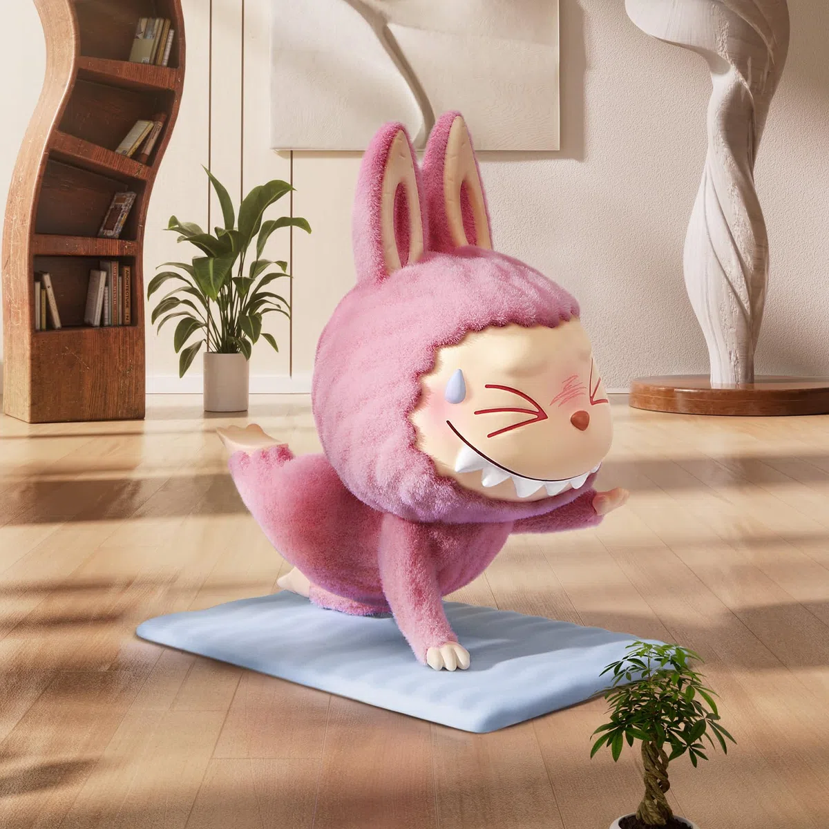 POP MART The Monsters Lazy Yoga, 10 statuine della serie The Monsters Blind Box, figure dal design casuale, giocattoli da collezione, decorazioni per la casa, regali di compleanno per le vacanze, set