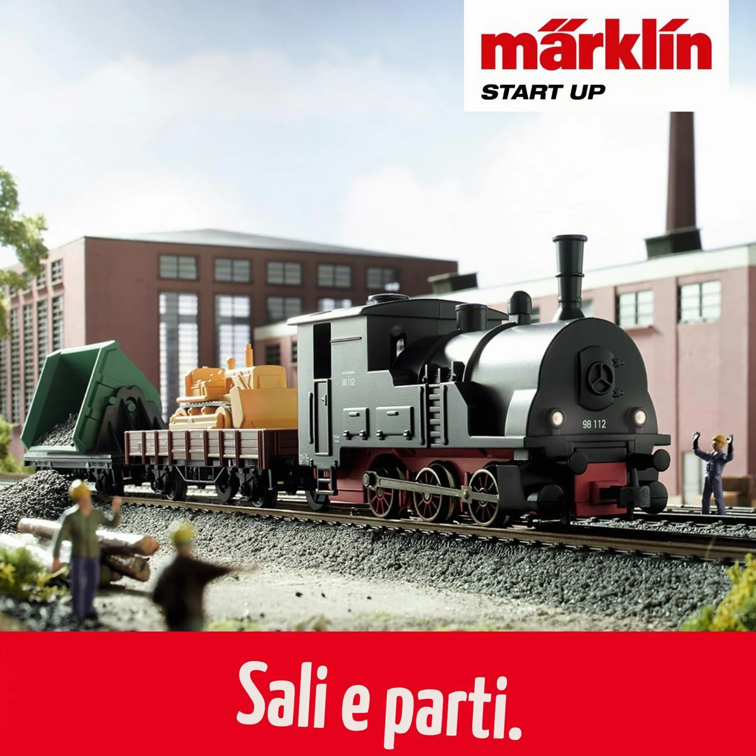 Märklin 29133 Modellino Ferroviario Start Up Kit Iniziale 230 Volt Track H0 Locomotiva, Carrello, Guide e centralina Inclusi nel Kit Iniziale