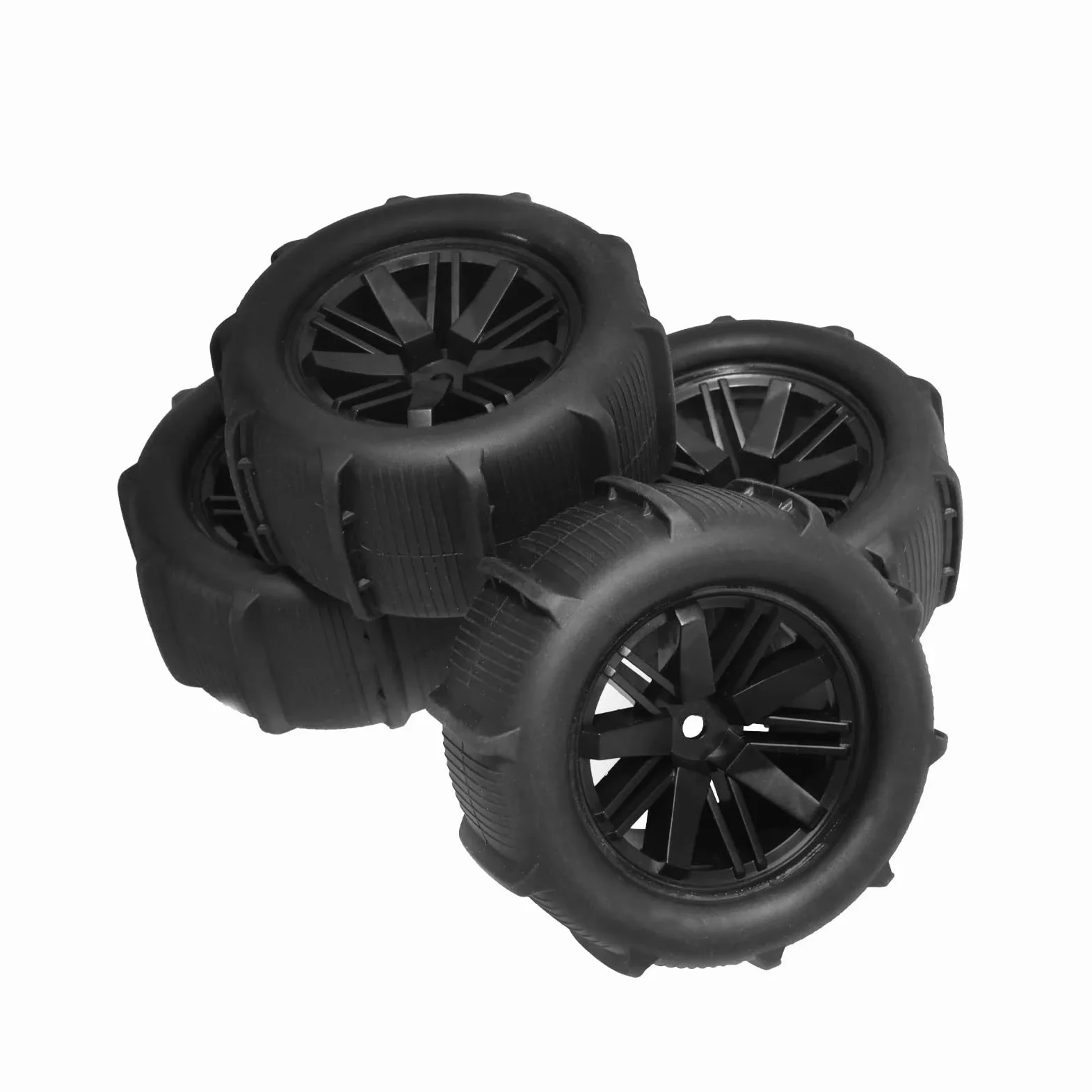 Per SCY 16101 16102 Pro Per Wltoys 144001 144010 12428 124019 Per HBX Per MJX RC Auto Parti Aggiornamento 4 Pezzi 80mm Neve Sabbia Ruota Pneumatici Ricambi Modellini RC