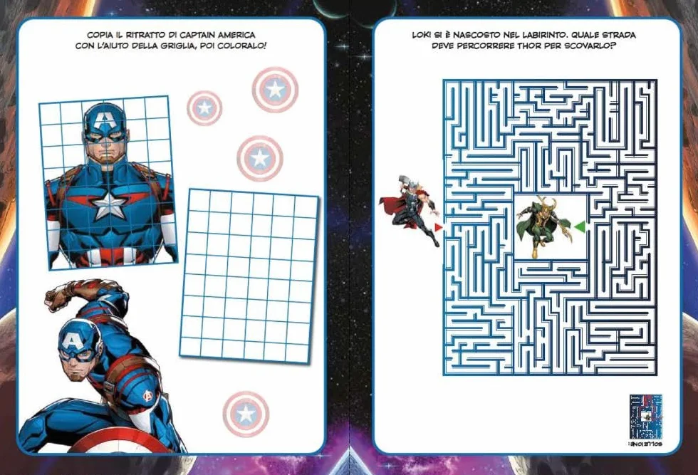 Avengers 100 sfide attività giochi con adesivi ediz illustrata