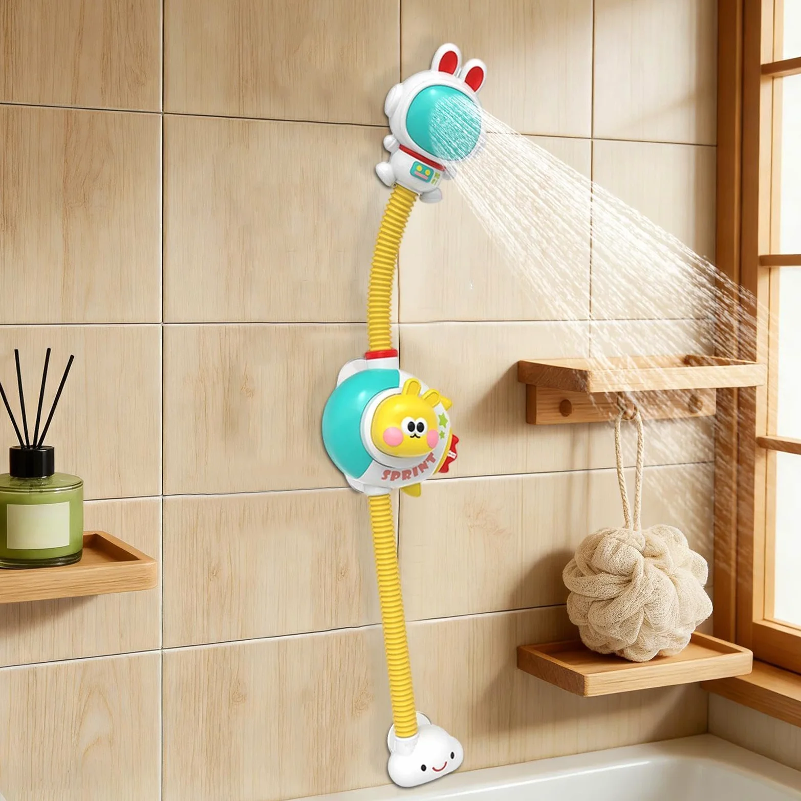 Giocattoli da bagno per bambini Interattivo Elettrico | Giocattoli d'Acqua da Vasca a Forma di Coniglio Per casa appartamento bagno vasca bagno vacanze compleanno regalini di festa