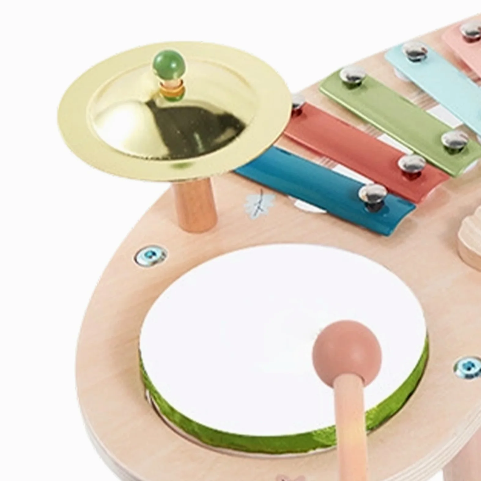 Set Batteria per Bambini in Legno per Bambini | Strumenti Musicali per Bambini per Casa, Sala Giochi, , Asilo , Scuola Materna, Compleanni, Vacanze, Homeschooling